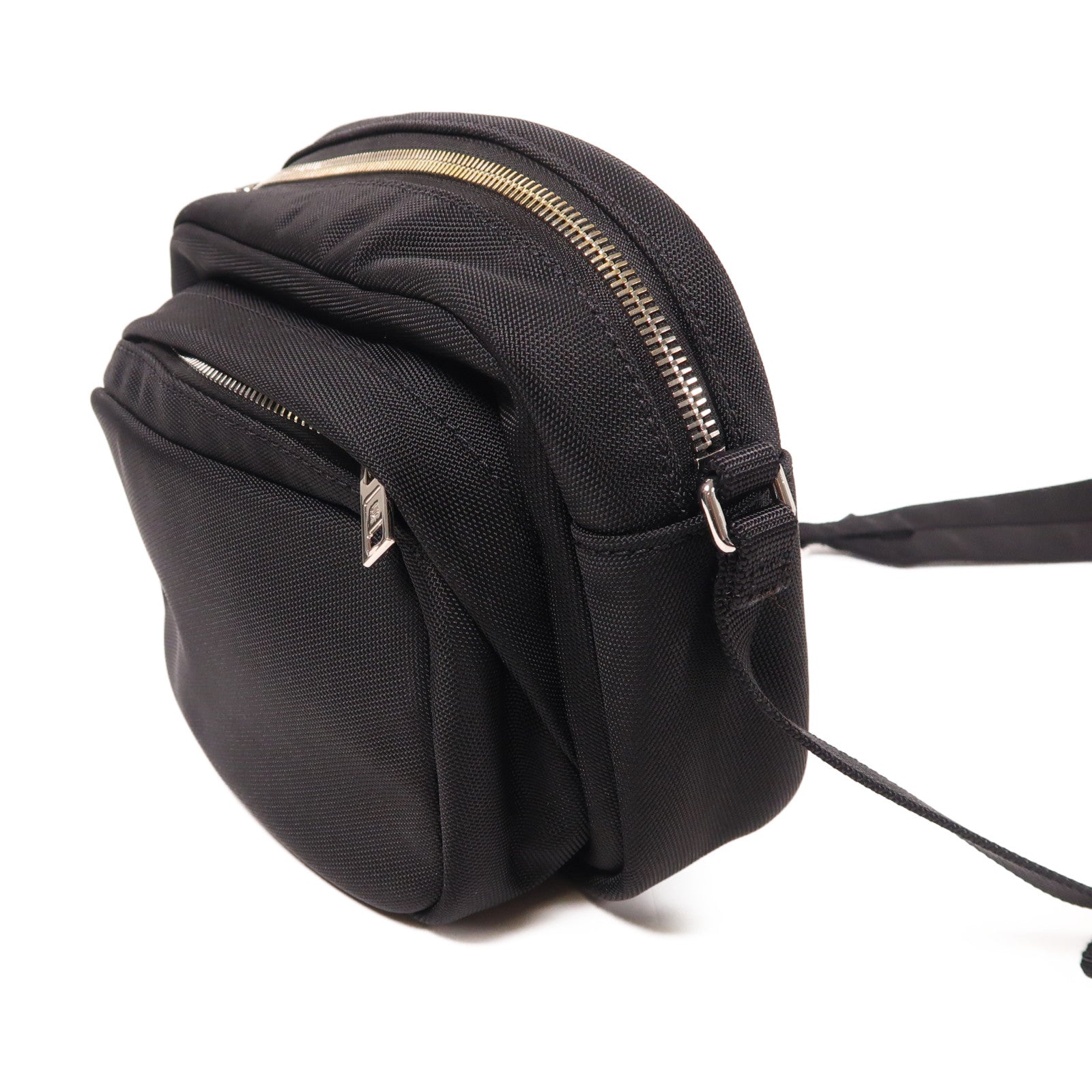 SELECTION 尼龍Shoulder Bag銀扣肩背袋黑色