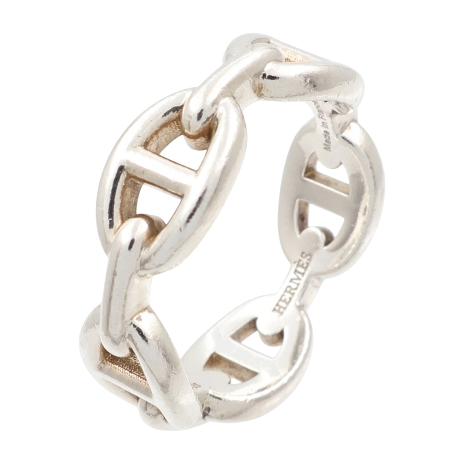 HERMES 925純銀Chain D'ancre Enchainee戒指