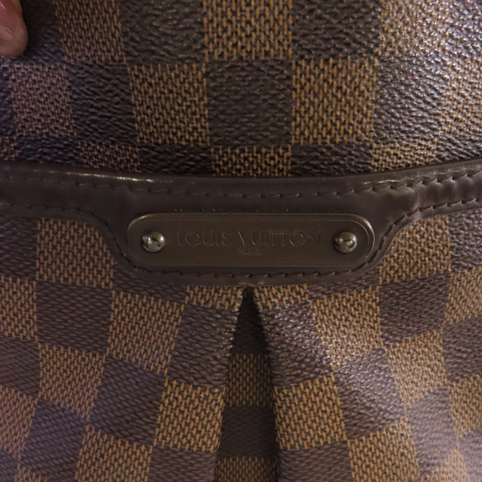 LOUIS VUITTON 【激減優惠】Damier Bloomsbury PM Shoulder Bag銀扣肩背袋啡色