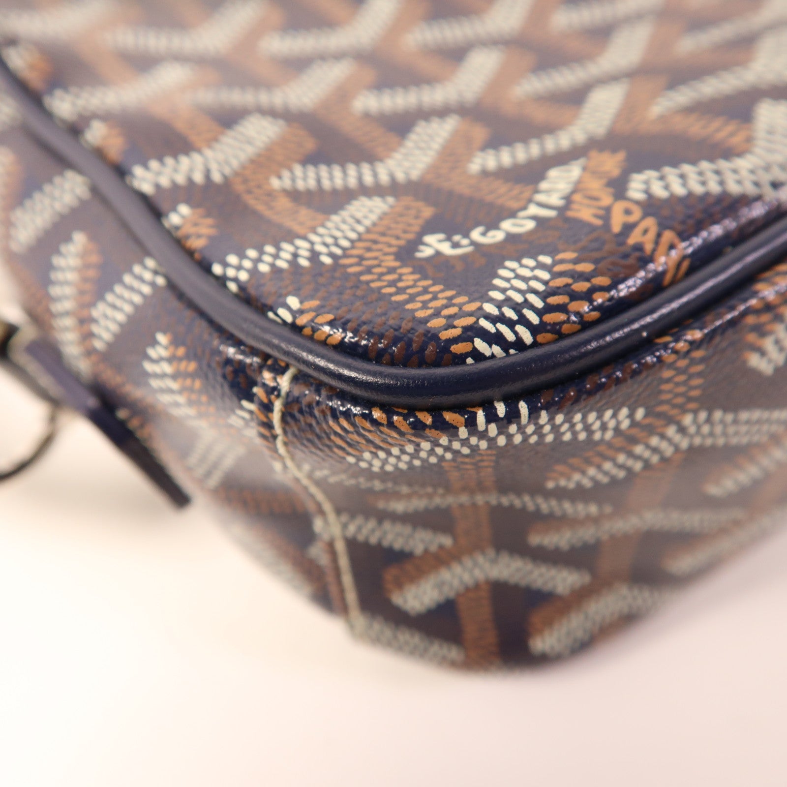 GOYARD 塗層帆布Cap Vert PM銀扣肩背袋