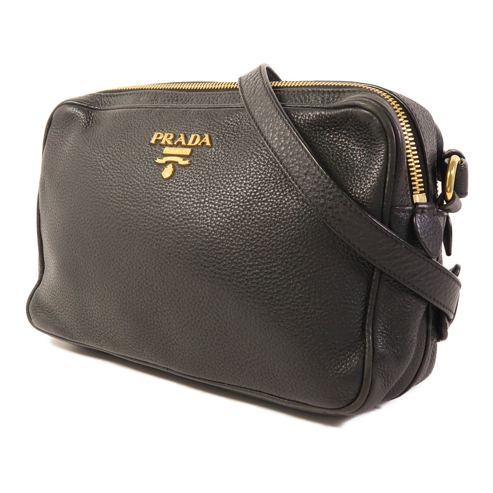 PRADA 牛皮皮革Shoulder Bag金扣肩背袋