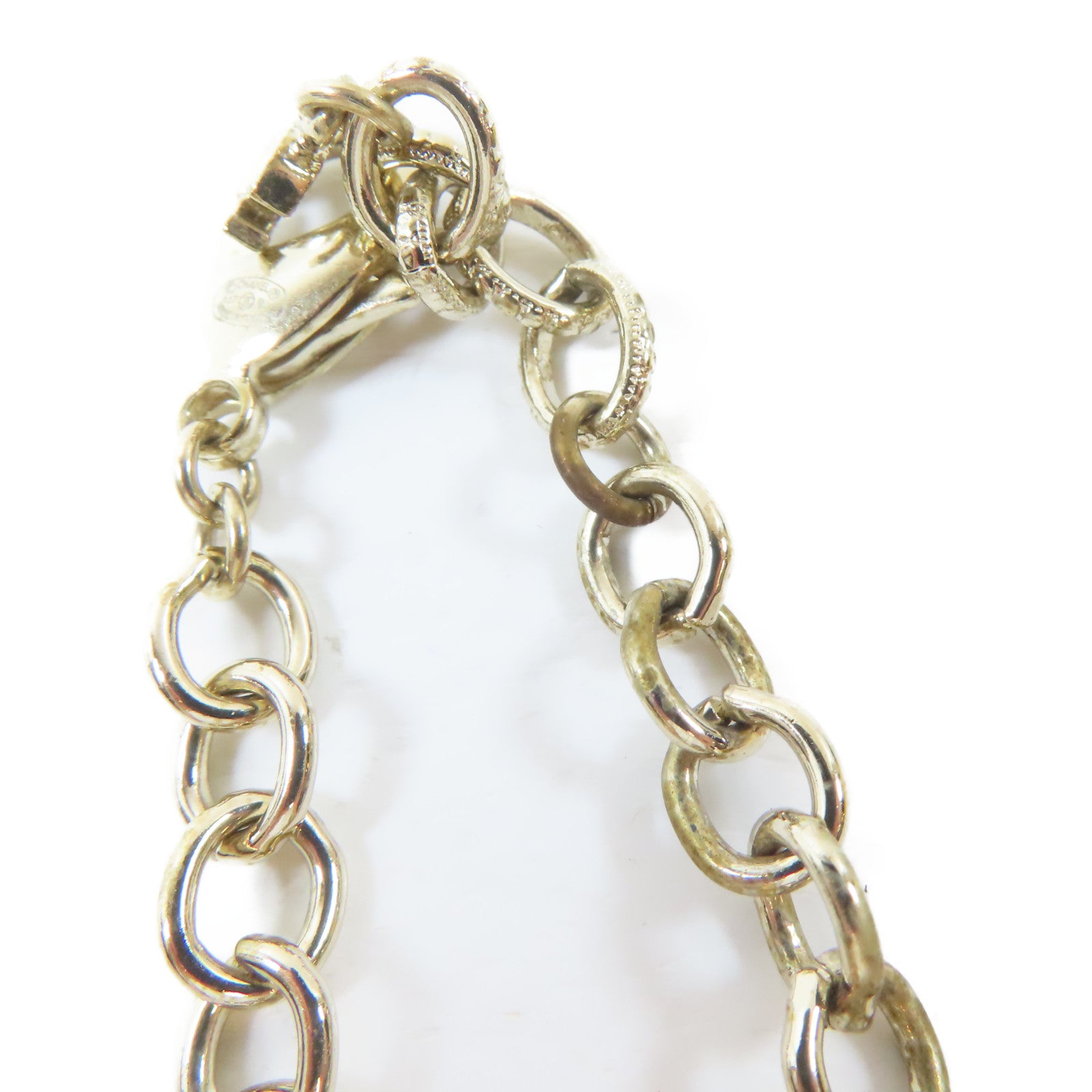 CHANEL 金屬Crystal Ball Necklace項鍊金色