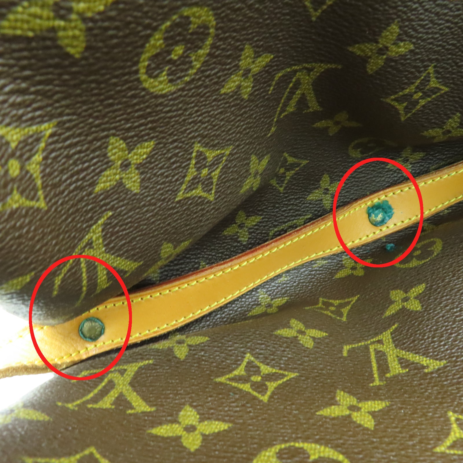 LOUIS VUITTON Monogram Saumur 30金扣肩背袋啡色