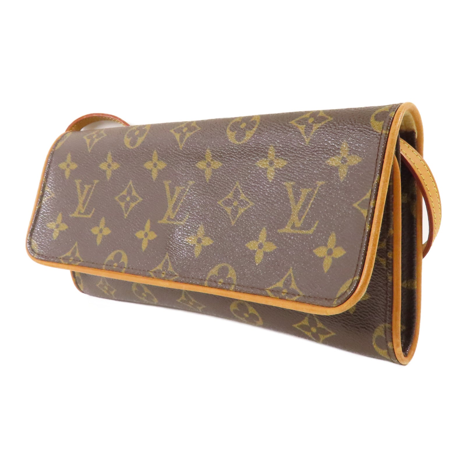 LOUIS VUITTON Monogram Pochette Twin GM金扣肩背袋