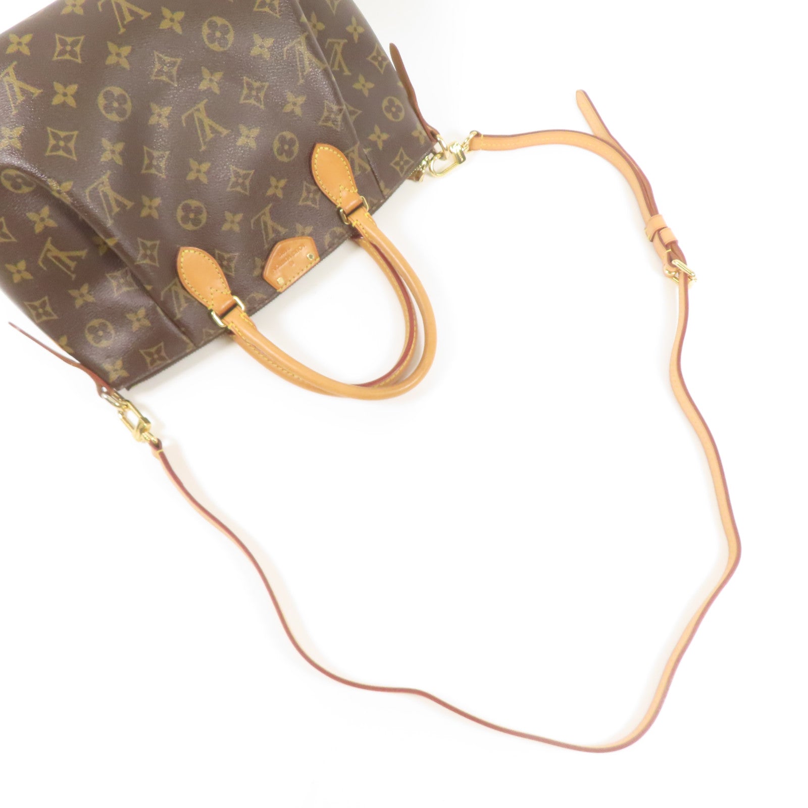 LOUIS VUITTON LV GHW Turenne PM 2way Shoulder Bag M48814 Monogram Brown