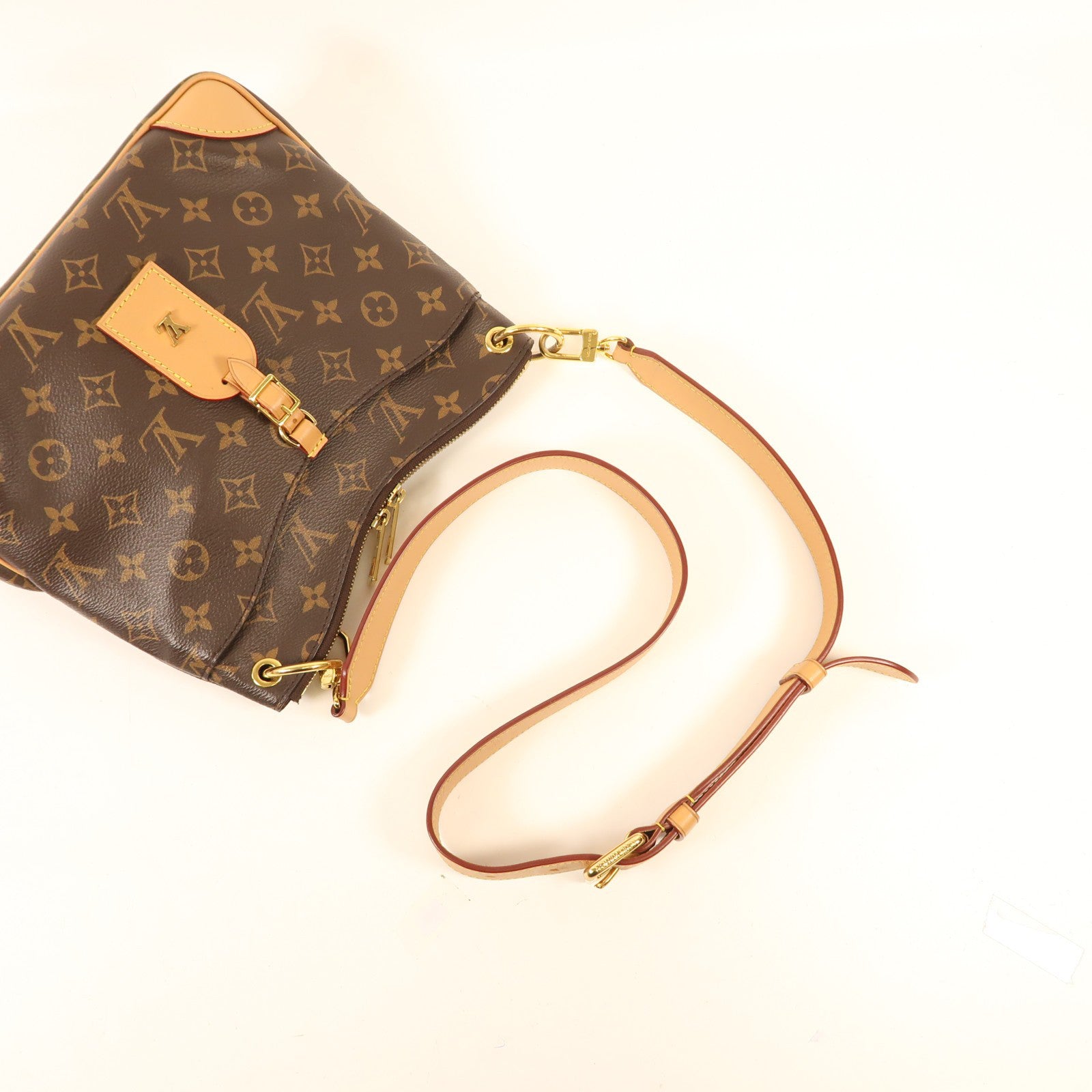 LOUIS VUITTON Monogram Odeon PM金扣手挽袋