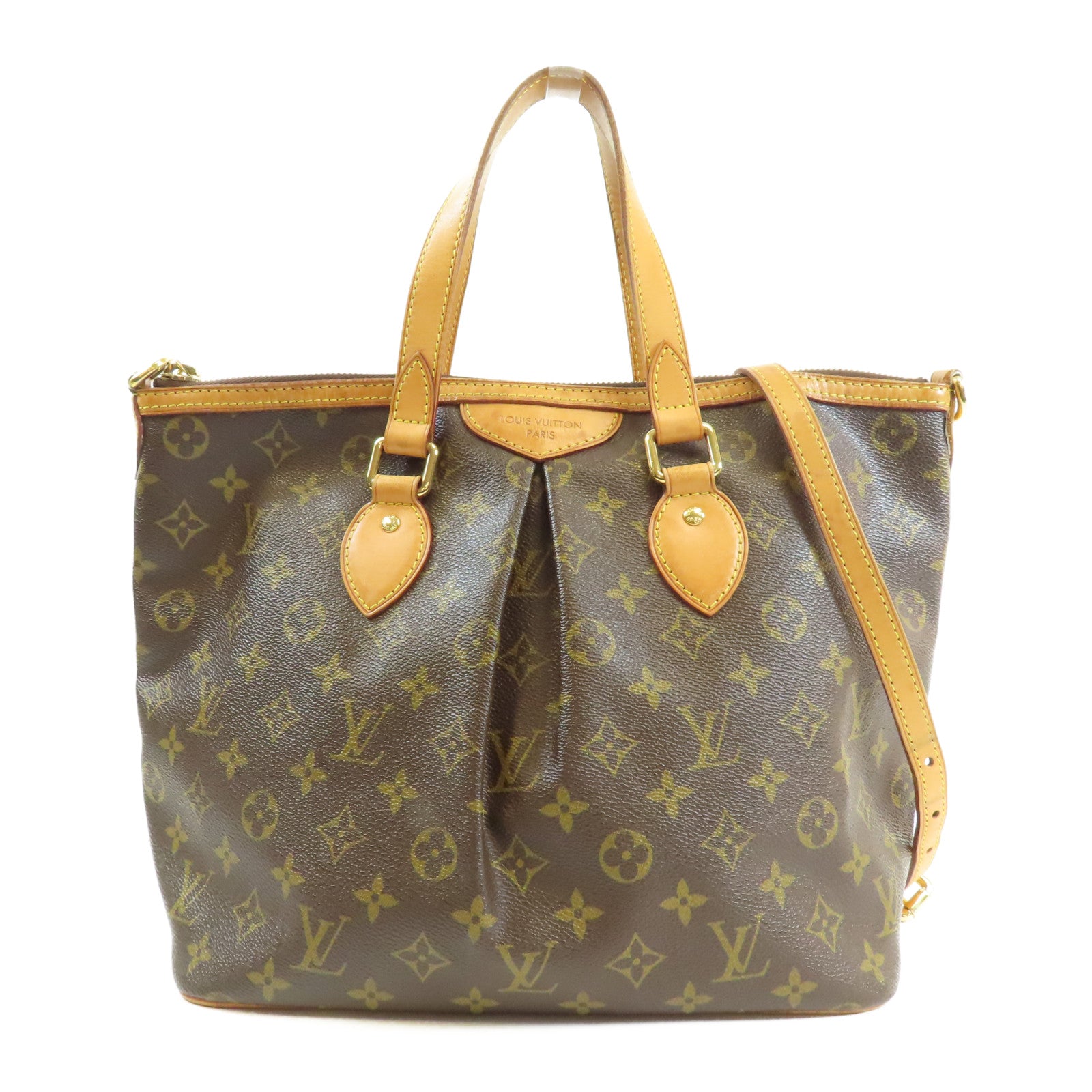 LOUIS VUITTON Monogram Palermo PM金扣手挽肩背兩用袋