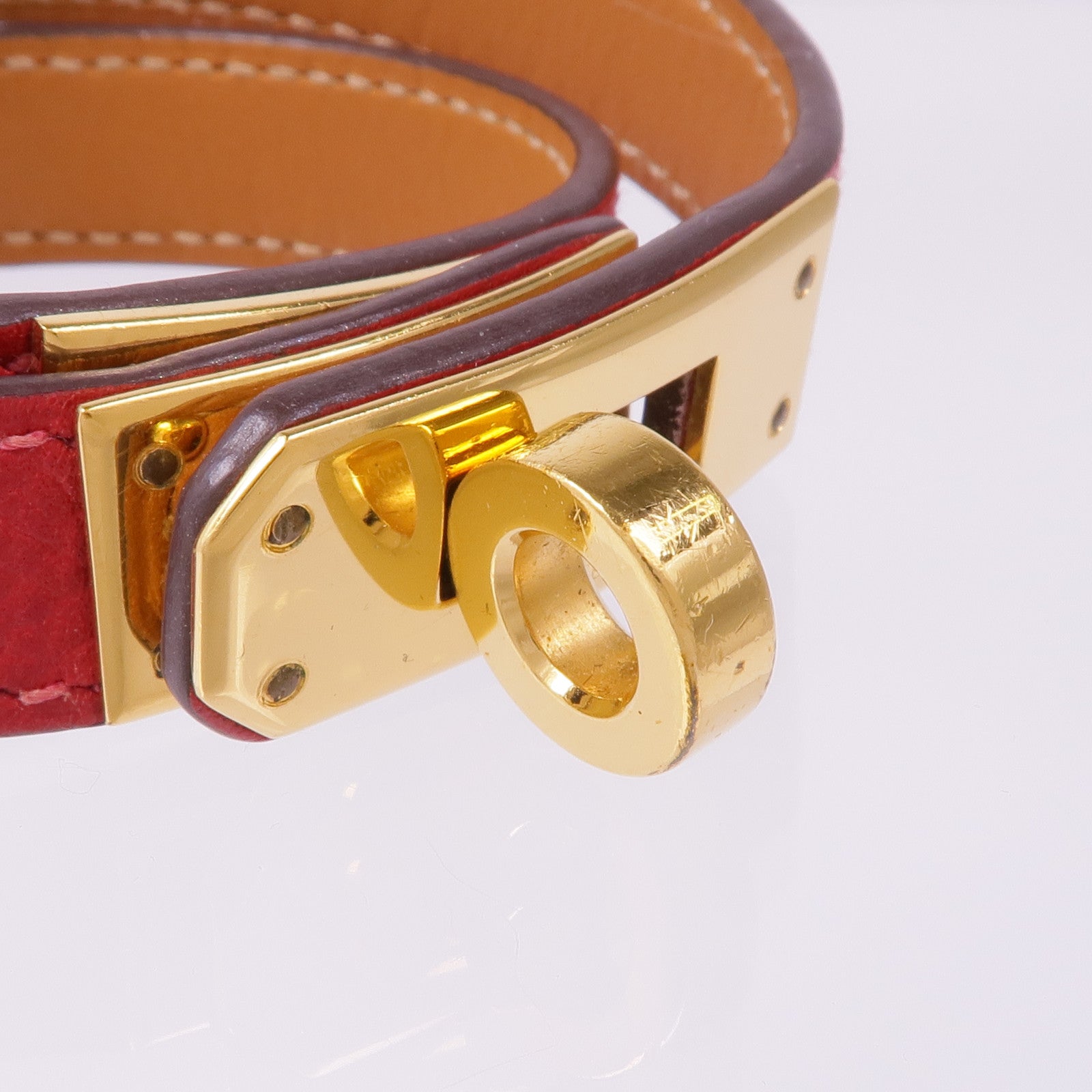 HERMES 【激減優惠】Epsom皮革Kelly Double Tour Bracelet手鏈