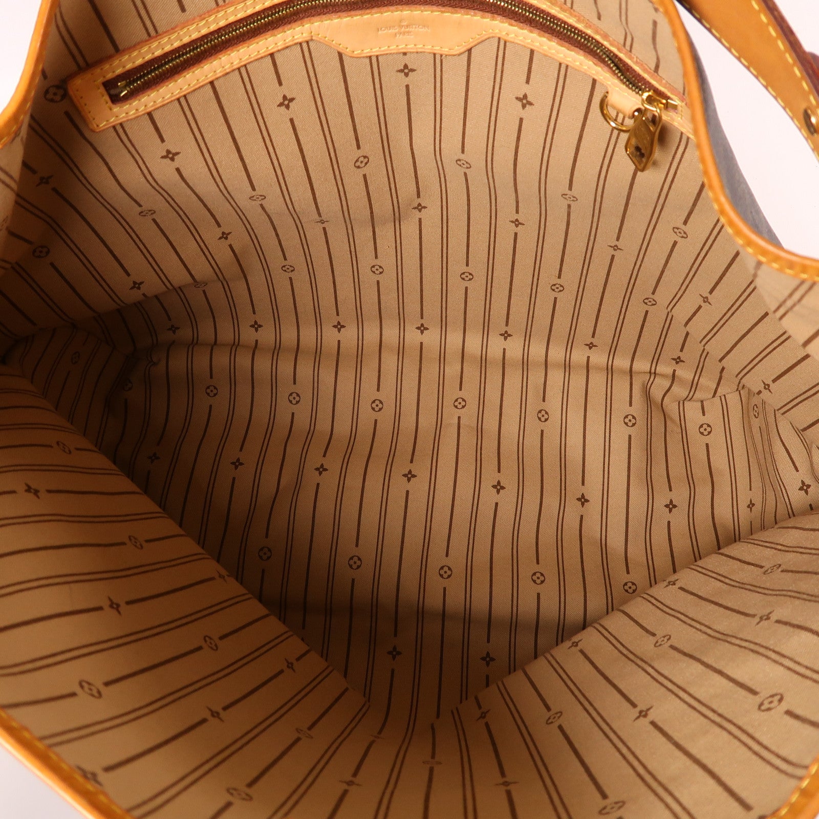 LOUIS VUITTON Monogram Delightful GM金扣肩背袋棕色