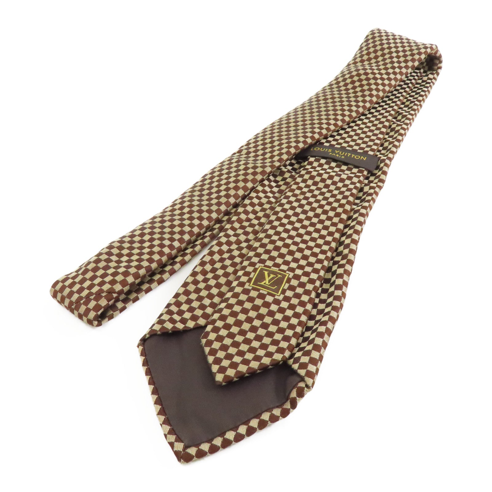 LOUIS VUITTON 絲質Necktie領帶啡色
