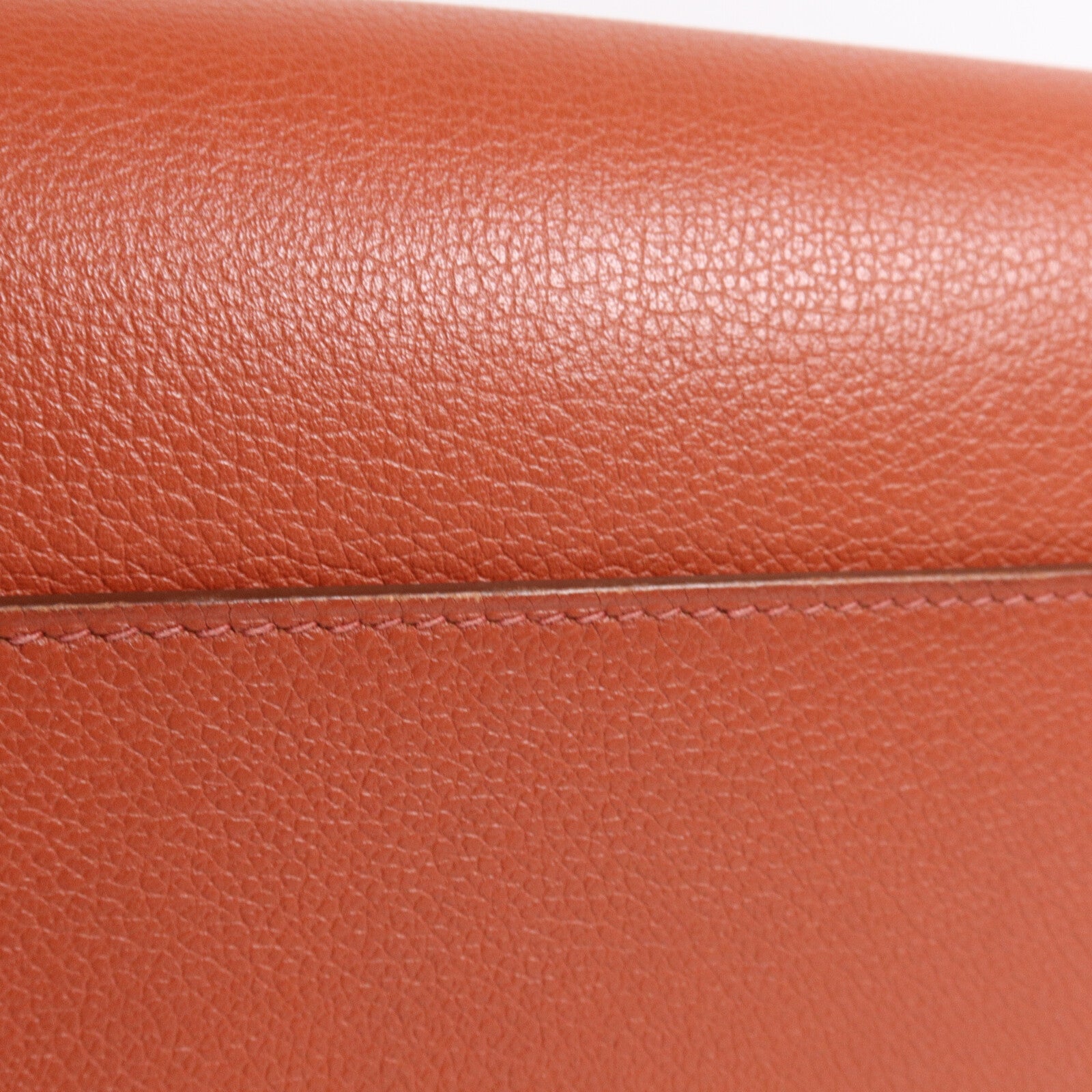 HERMES Evercolor皮革Mini Roulis肩背袋Brique/Caramel