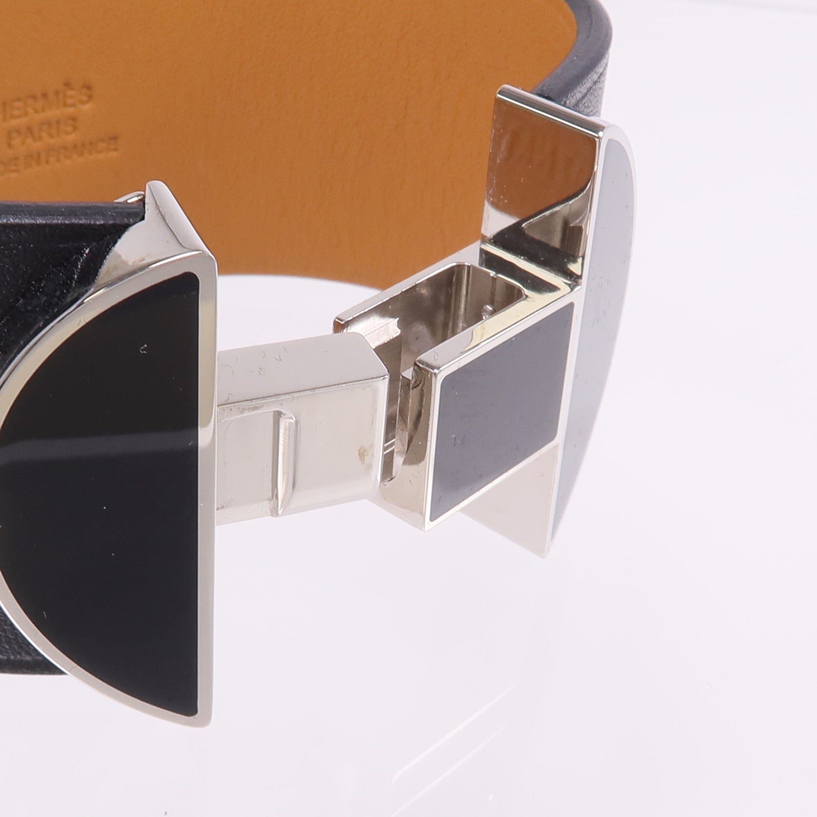 HERMES 【激減優惠】Swift皮革2022 Manchette Bracelet銀扣手鐲