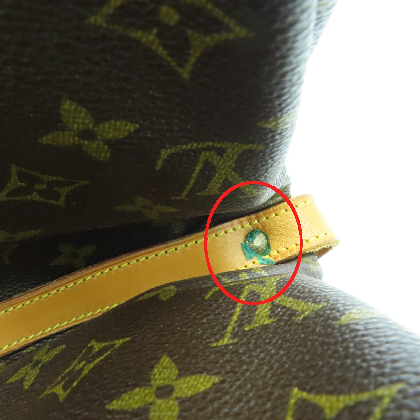 LOUIS VUITTON Monogram Saumur 30金扣肩背袋啡色