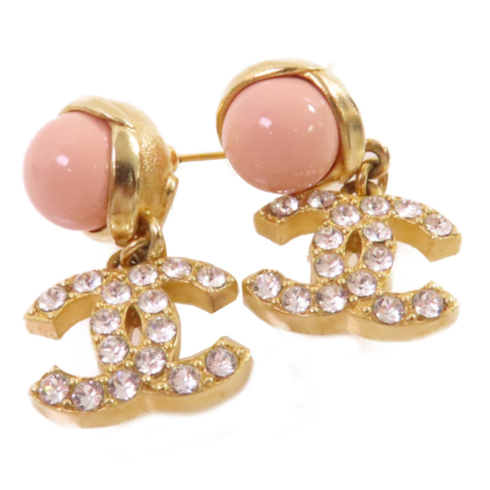 CHANEL 【激減優惠】金屬/PVC CC Earrings耳環