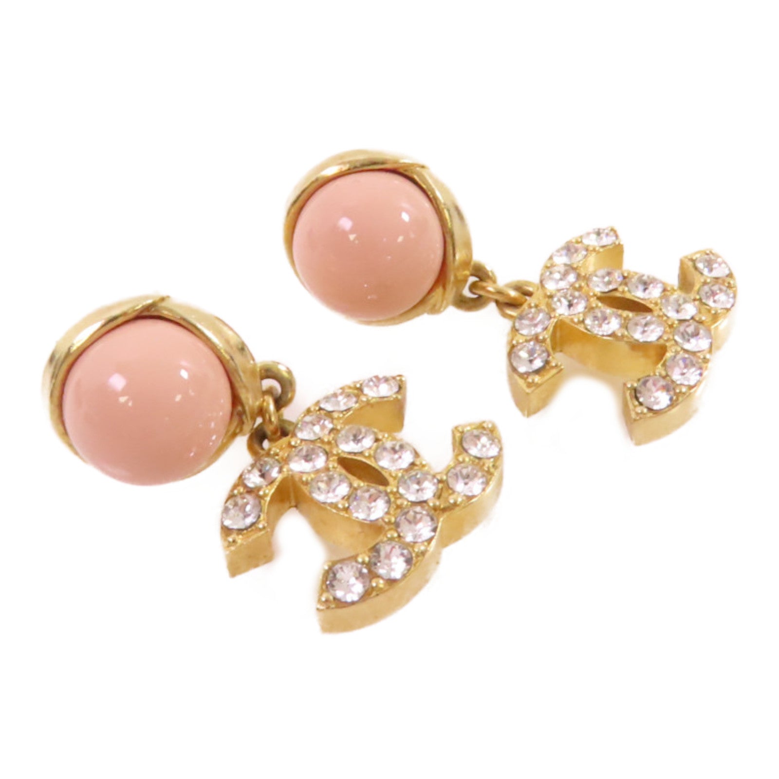 CHANEL 【激減優惠】金屬/PVC CC Earrings耳環
