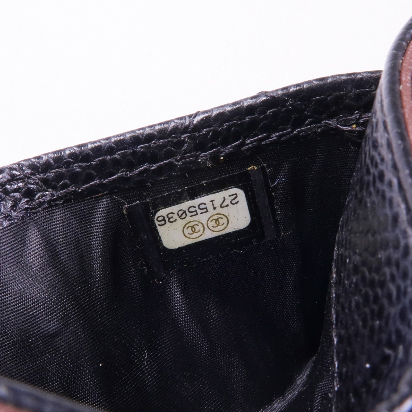 CHANEL 牛皮皮革Card Case銀扣卡片套