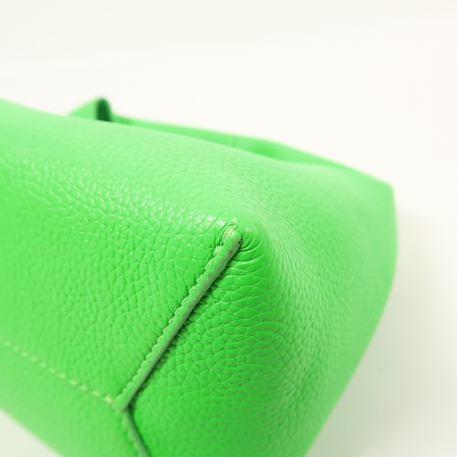 MARC JACOBS SHW Mini Sack Hand Bag Calfskin Leather Green