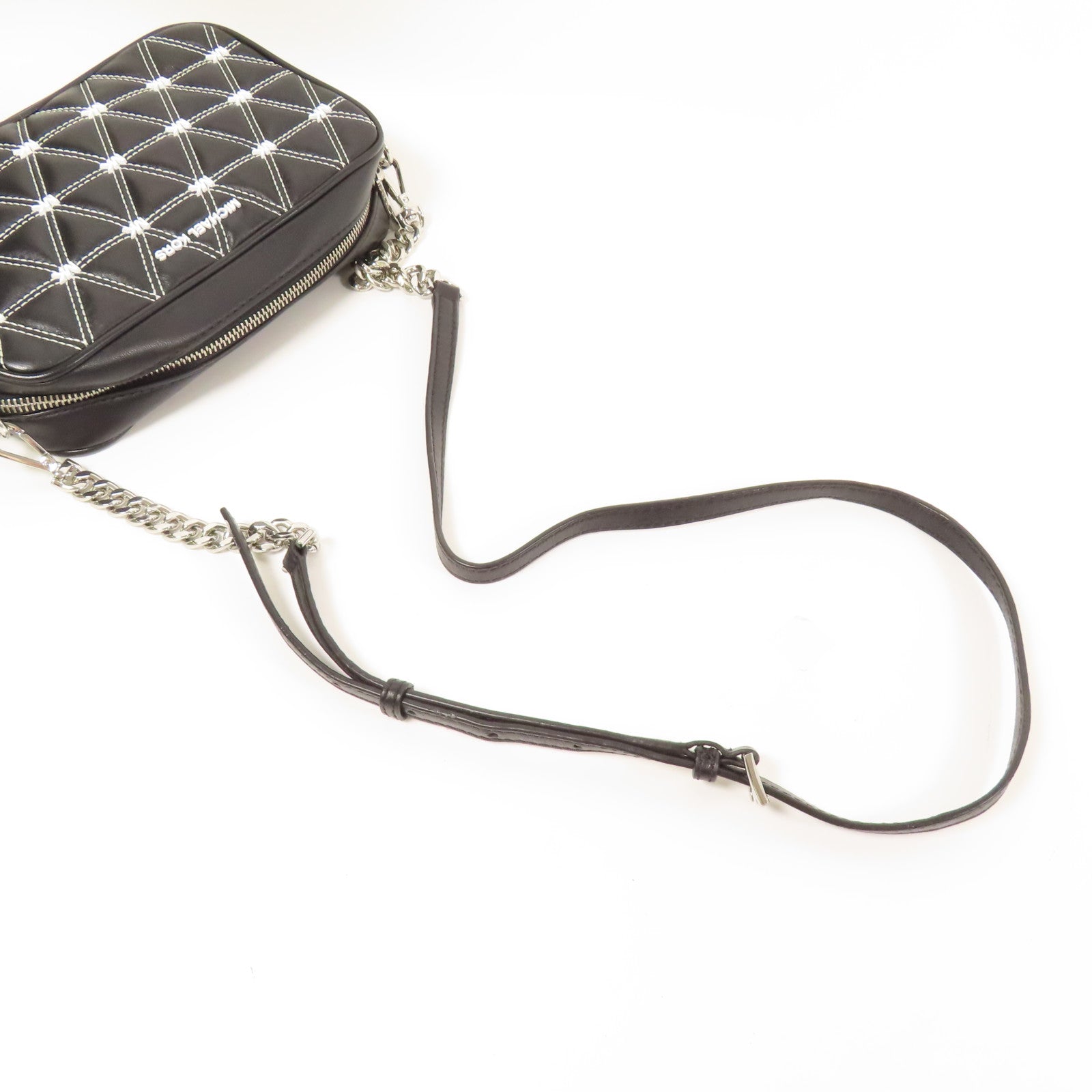 Michael Kors 牛皮皮革Shoulder Bag銀扣肩背袋