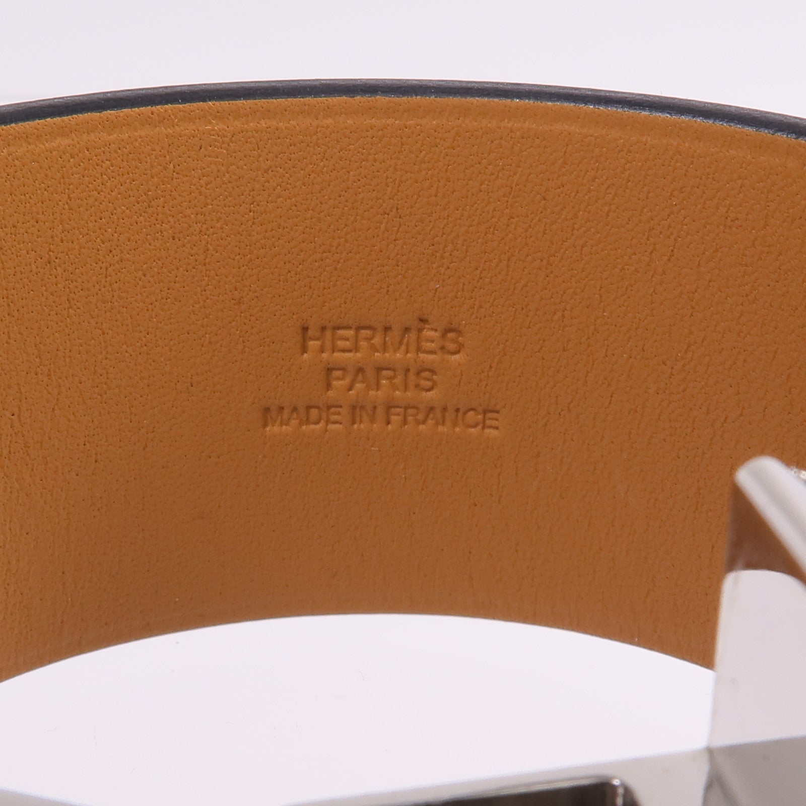 HERMES 【激減優惠】Swift皮革2022 Manchette Bracelet銀扣手鐲