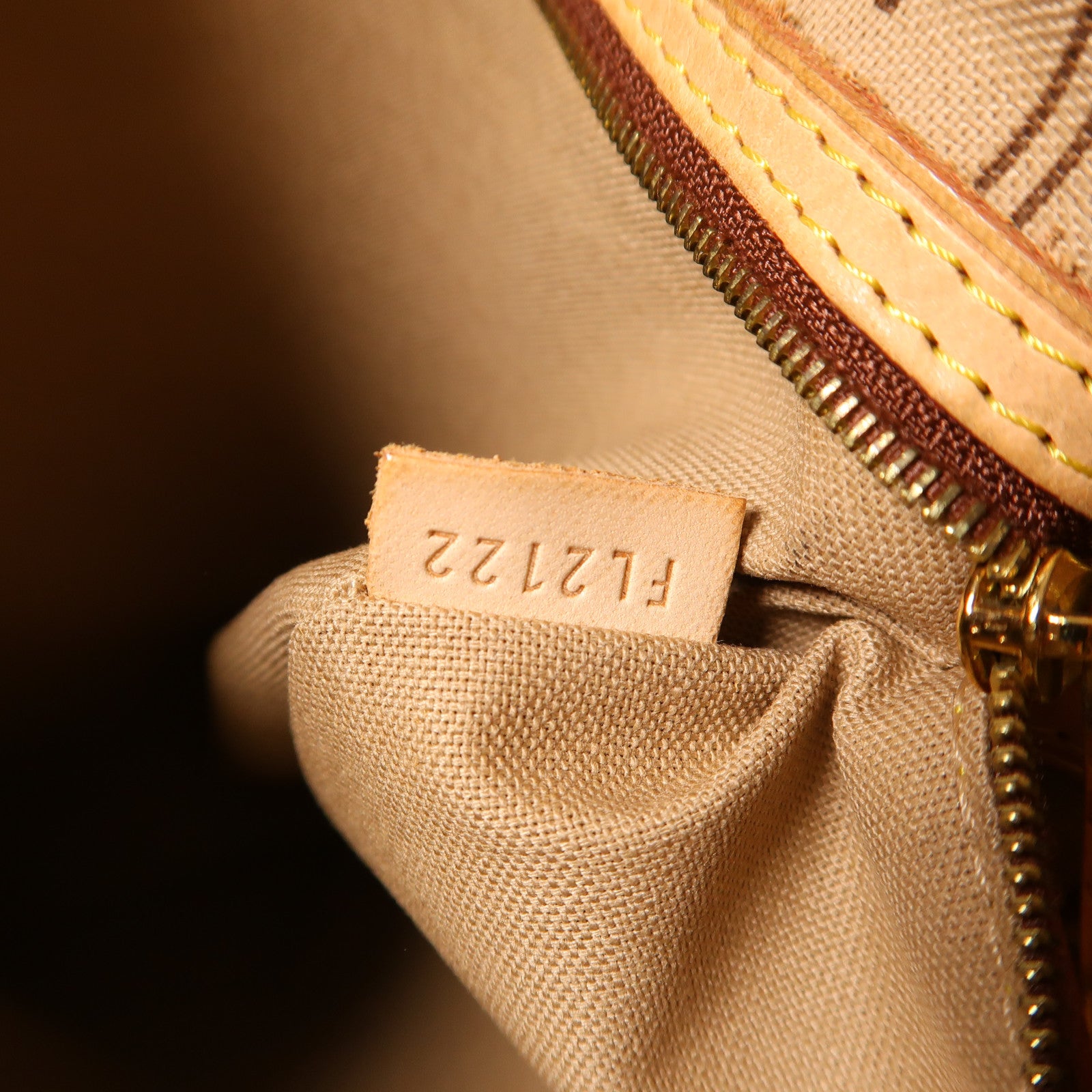 LOUIS VUITTON Monogram Delightful GM金扣肩背袋棕色