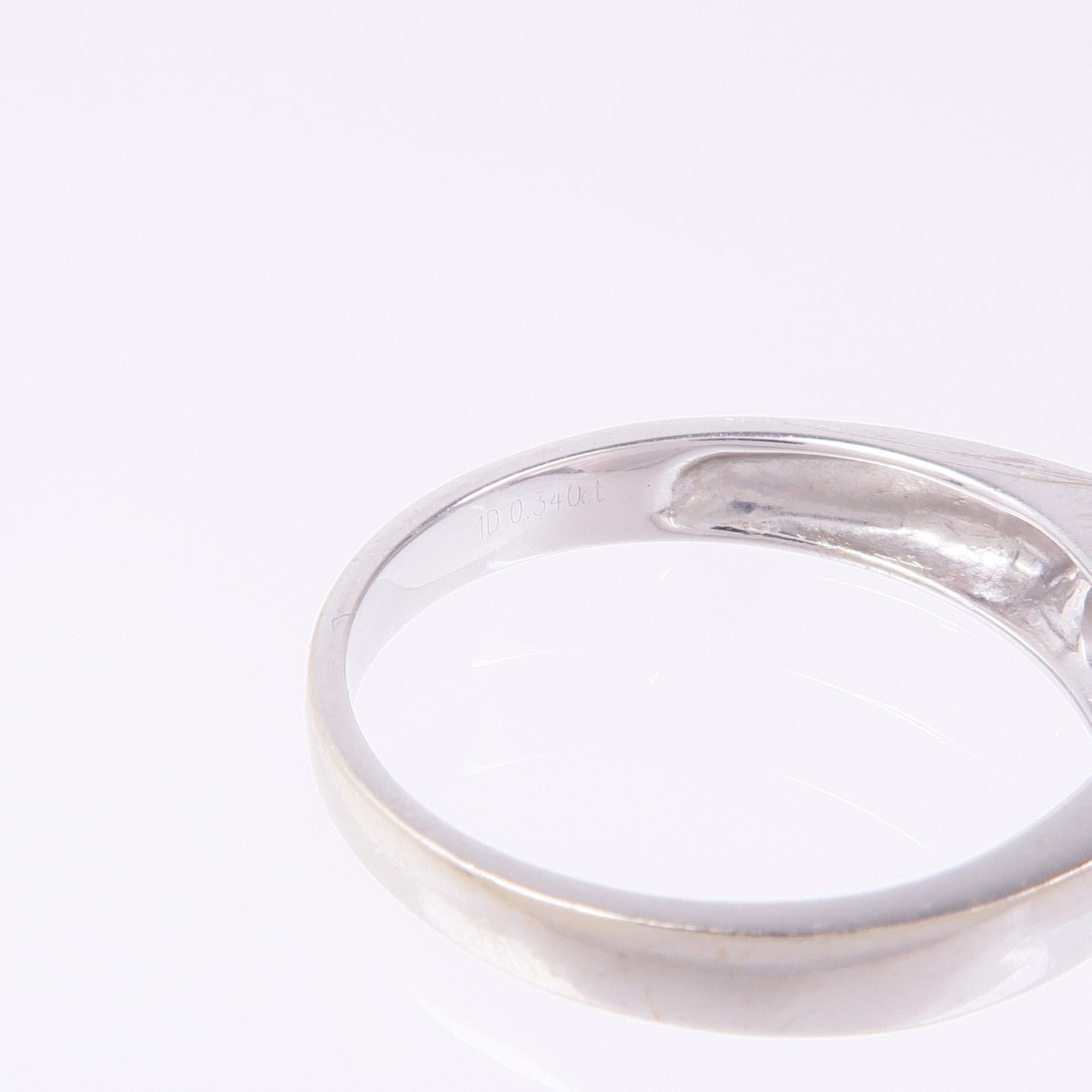 Jewelry Diamond Ring 18K White Gold US#8
