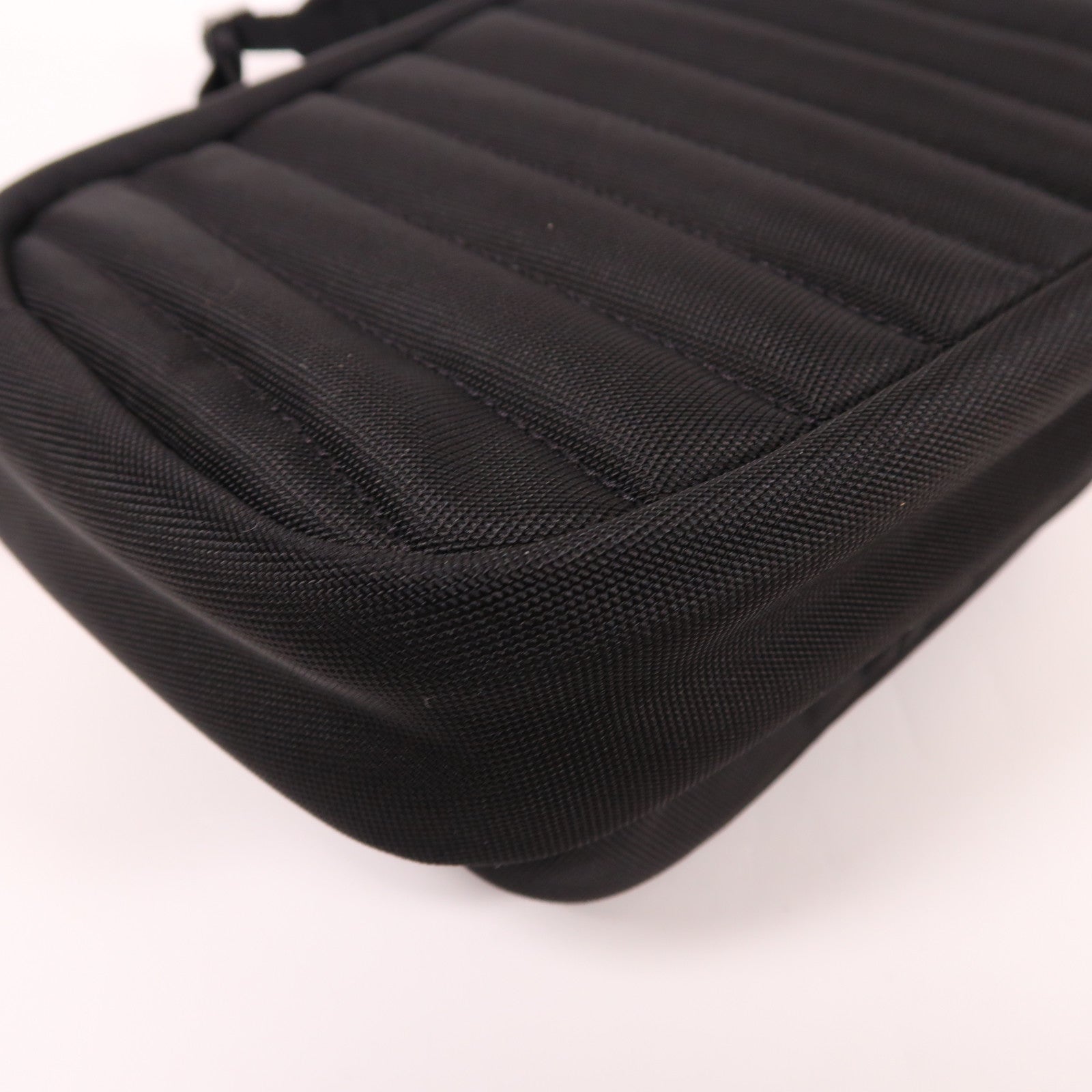 SELECTION 尼龍Shoulder Bag銀扣肩背袋黑色