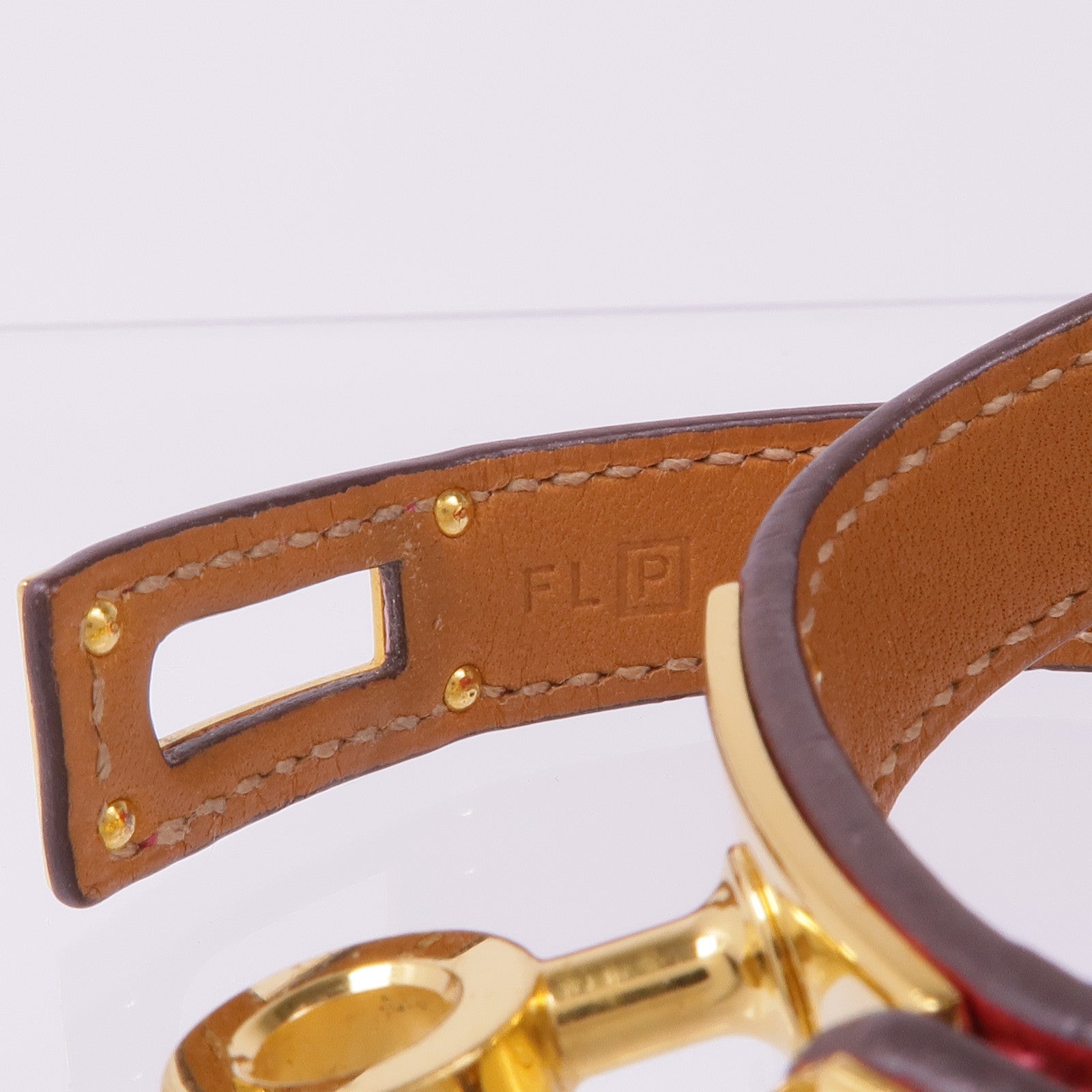HERMES 【激減優惠】Epsom皮革Kelly Double Tour Bracelet手鏈