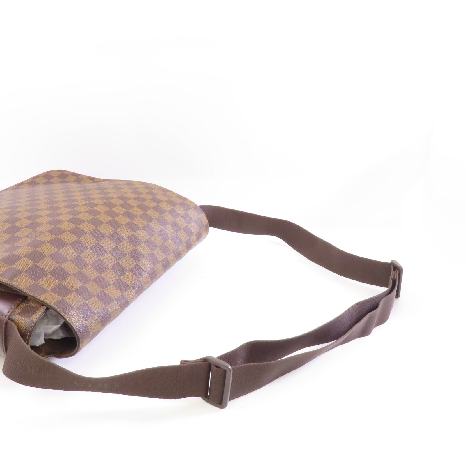 LOUIS VUITTON 【激減優惠】Damier Bastille金扣肩背袋棕色