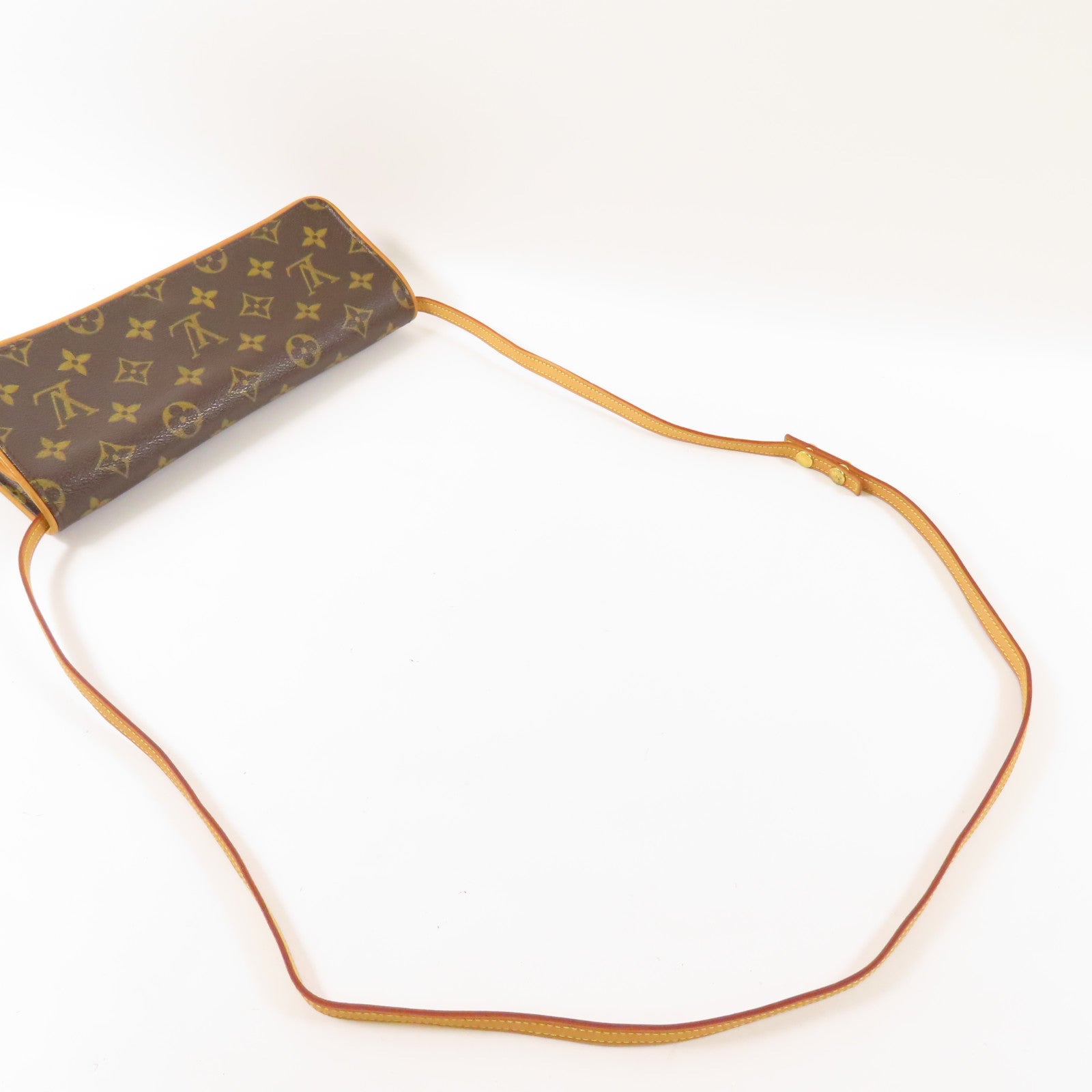 LOUIS VUITTON Monogram Pochette Twin GM金扣肩背袋