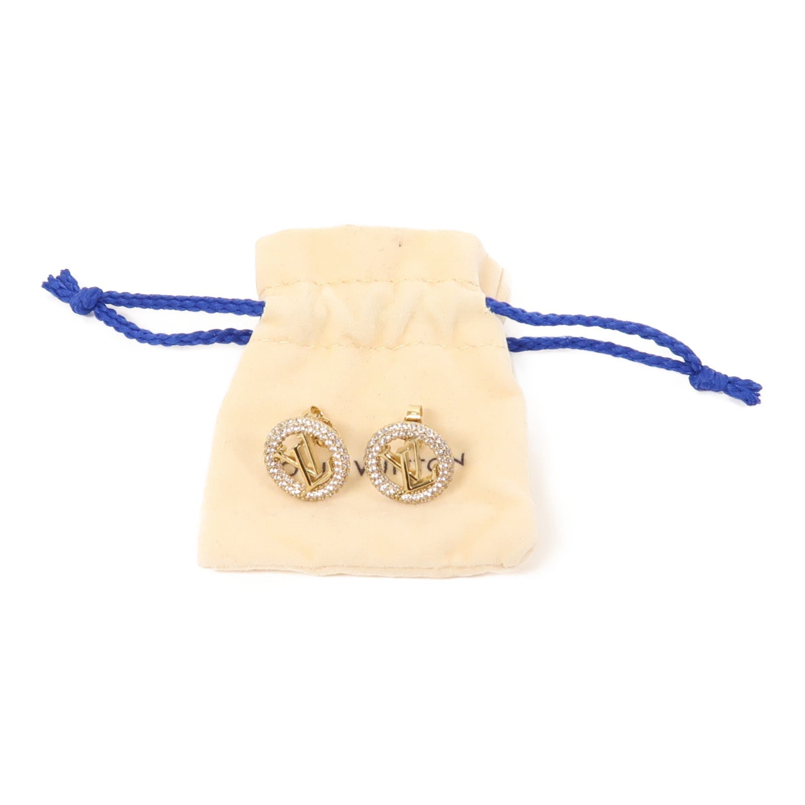LOUIS VUITTON 金屬Louise By Night Earrings耳環金色