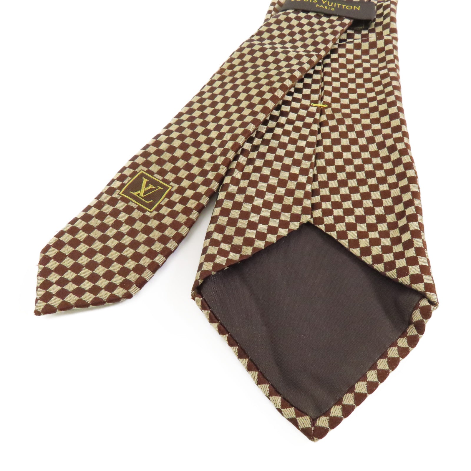 LOUIS VUITTON 絲質Necktie領帶啡色