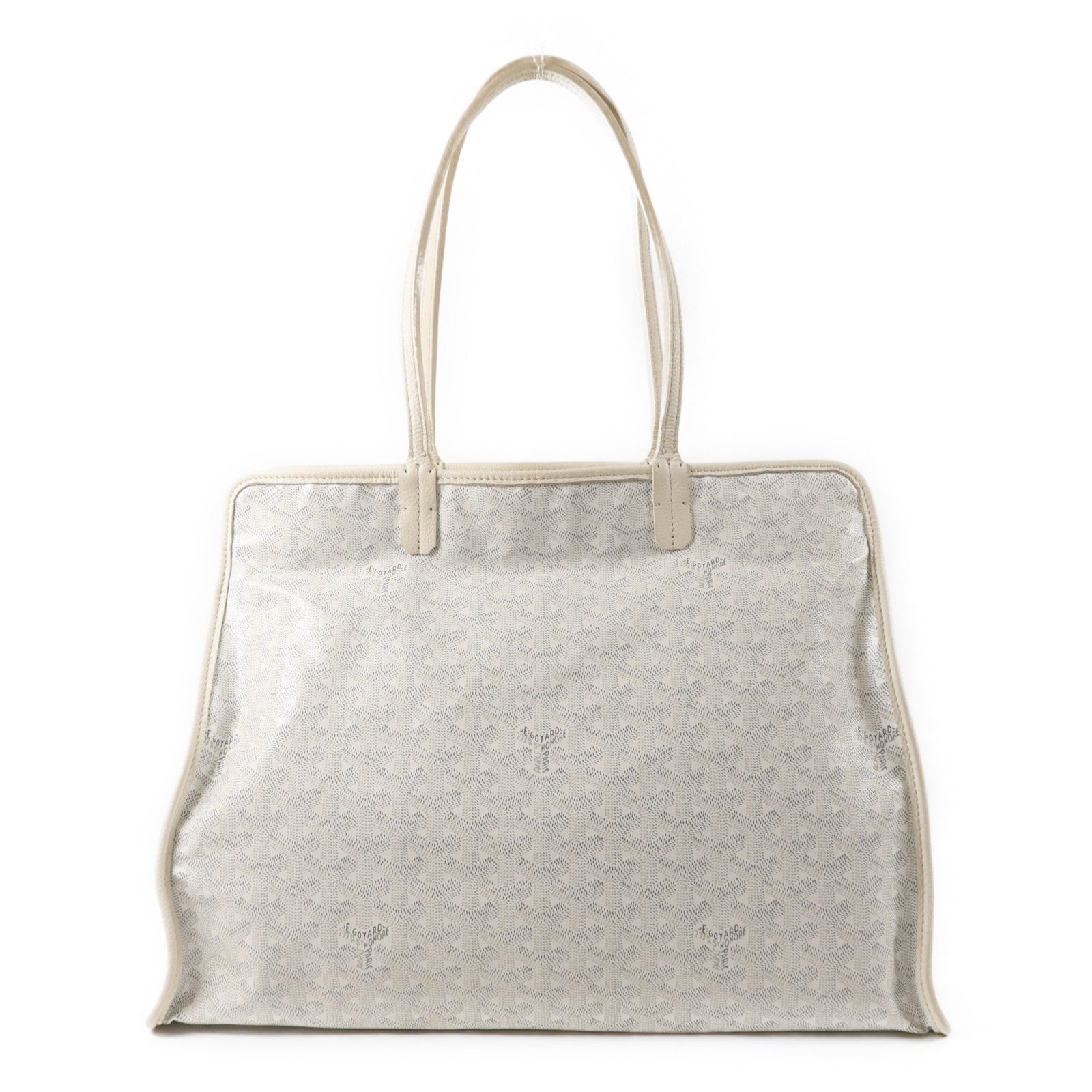 GOYARD 牛皮皮革Sac Hardy PM銀扣手挽袋