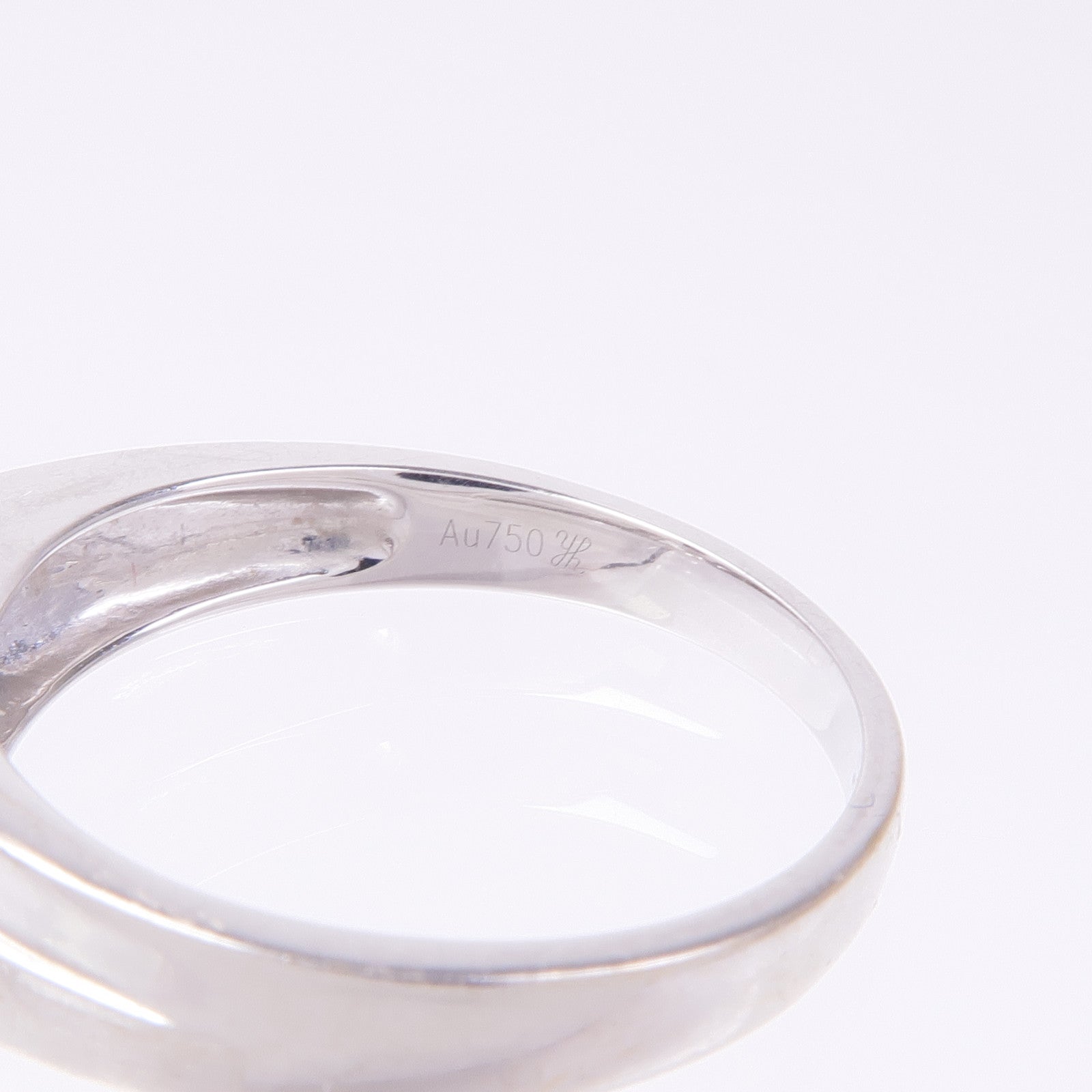 Jewelry Diamond Ring 18K White Gold US#8
