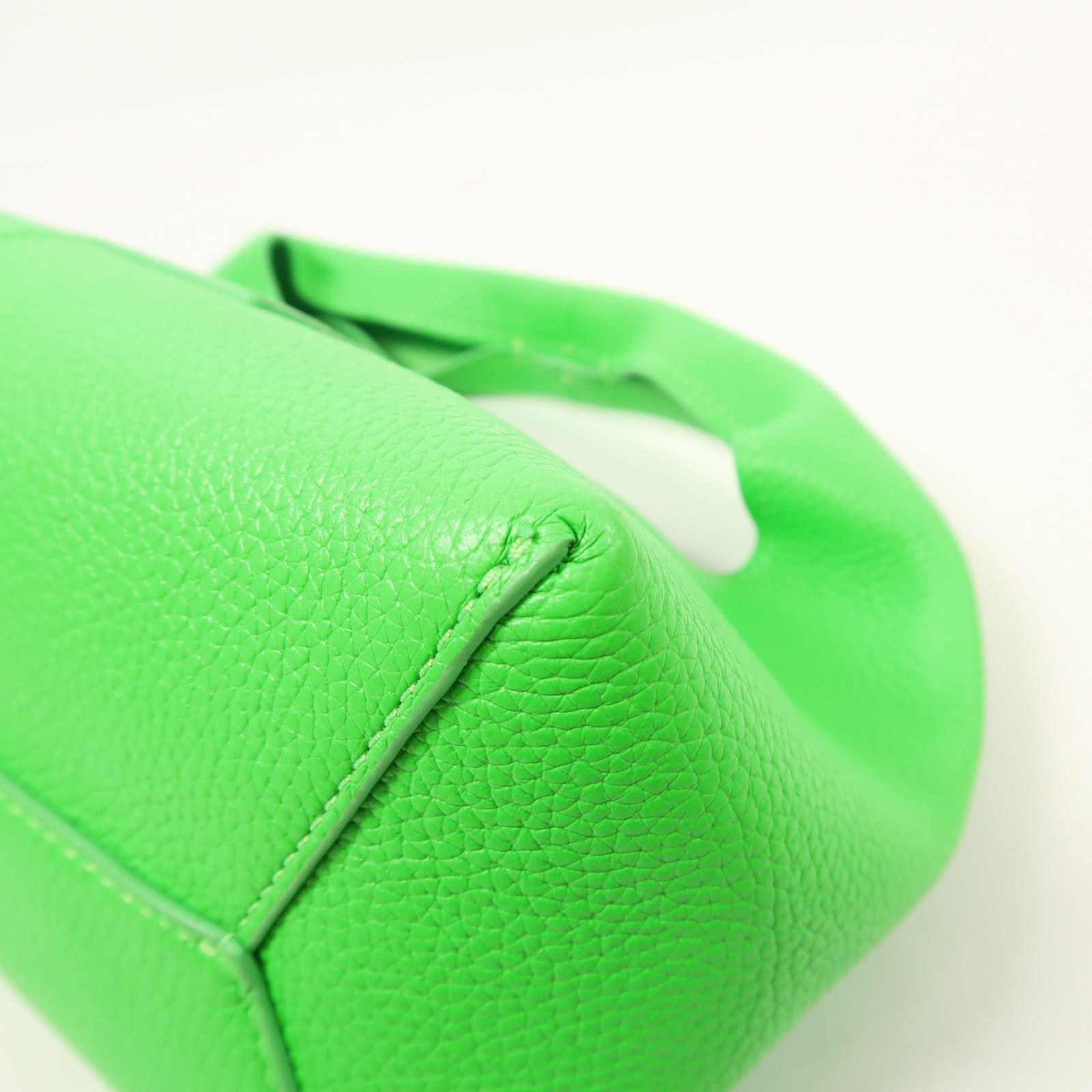 MARC JACOBS SHW Mini Sack Hand Bag Calfskin Leather Green