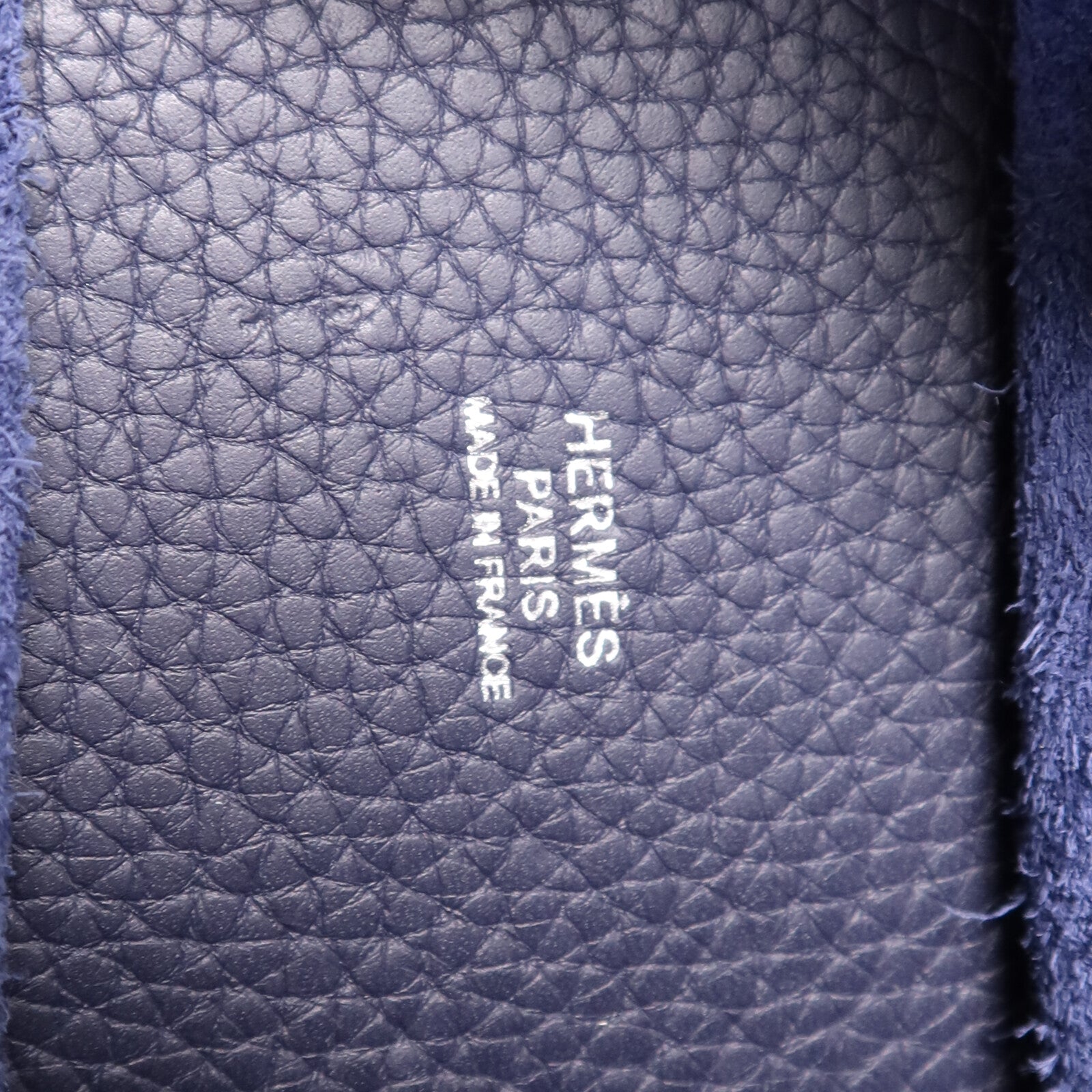 HERMES 【激減優惠】Togo皮革Picotin MM銀扣手挽袋Bleu Nuit/Rose Pourpre
