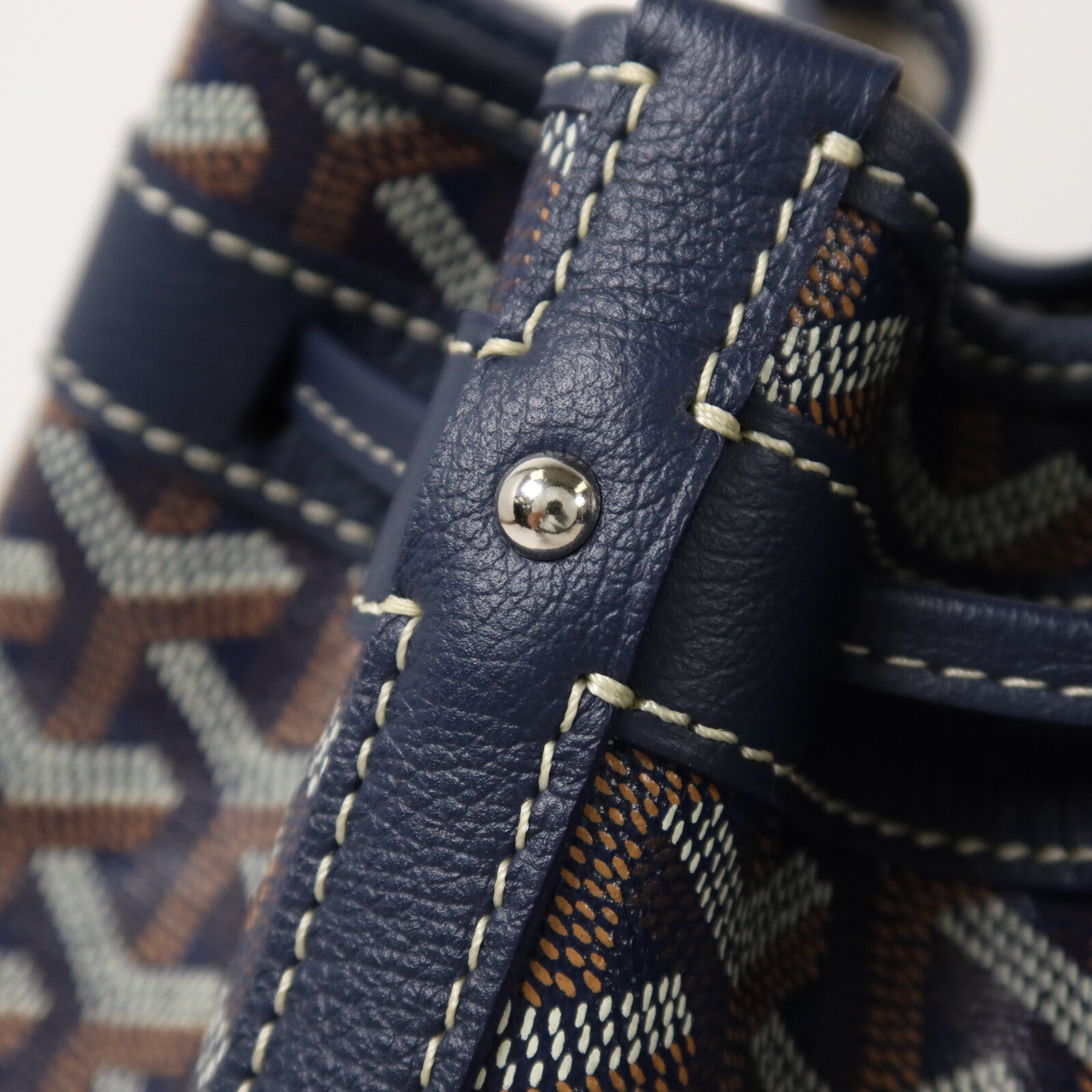 GOYARD 塗層帆布Petit Flot Bucket銀扣肩背袋