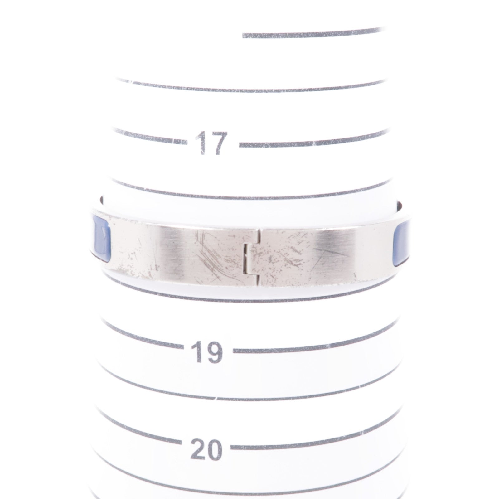 HERMES 金屬/琺瑯Clic-H Bracelet銀扣手鐲