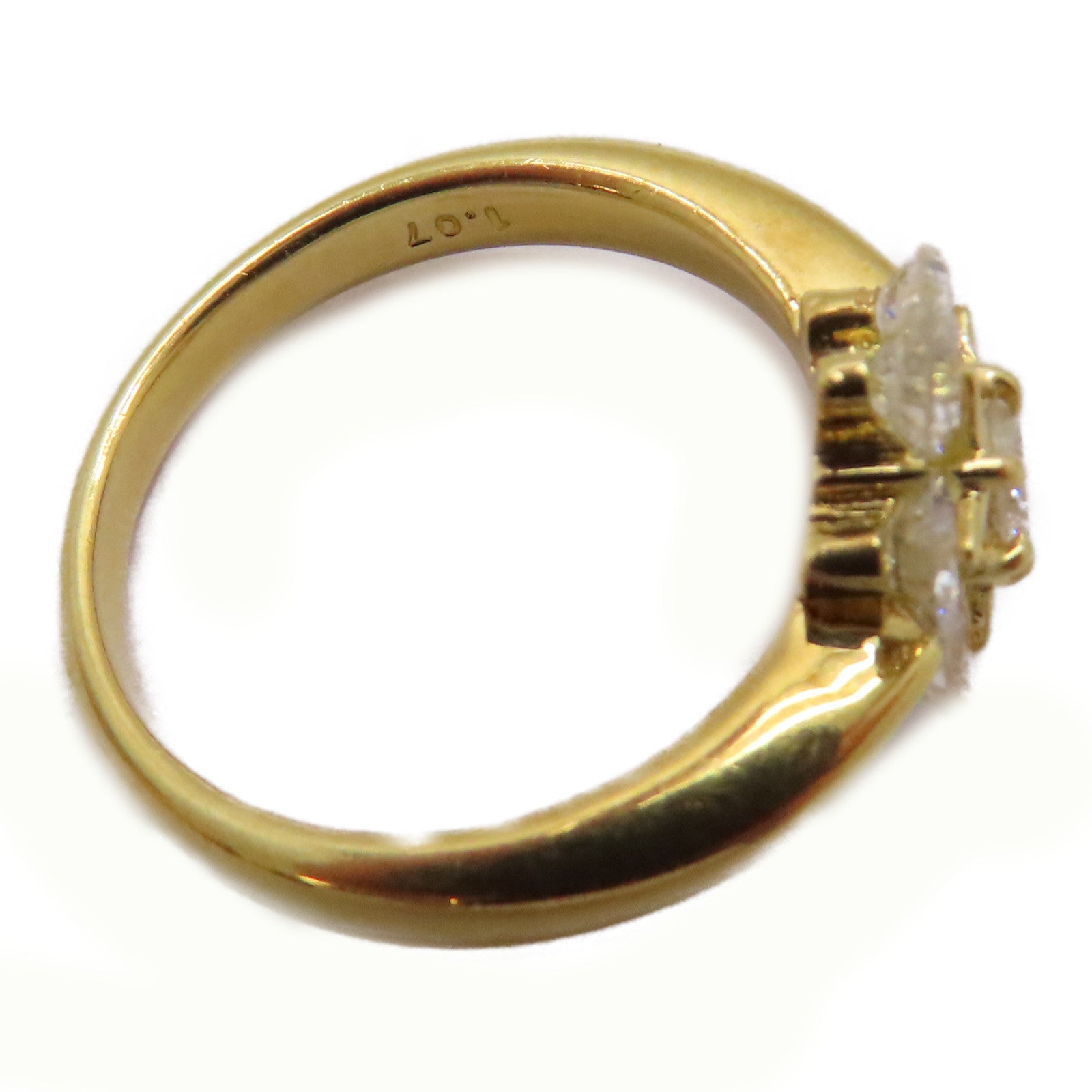 JEWELRY 【激減優惠】18K黃金Diamond Ring 1.07ct鑽石戒指US#5.75