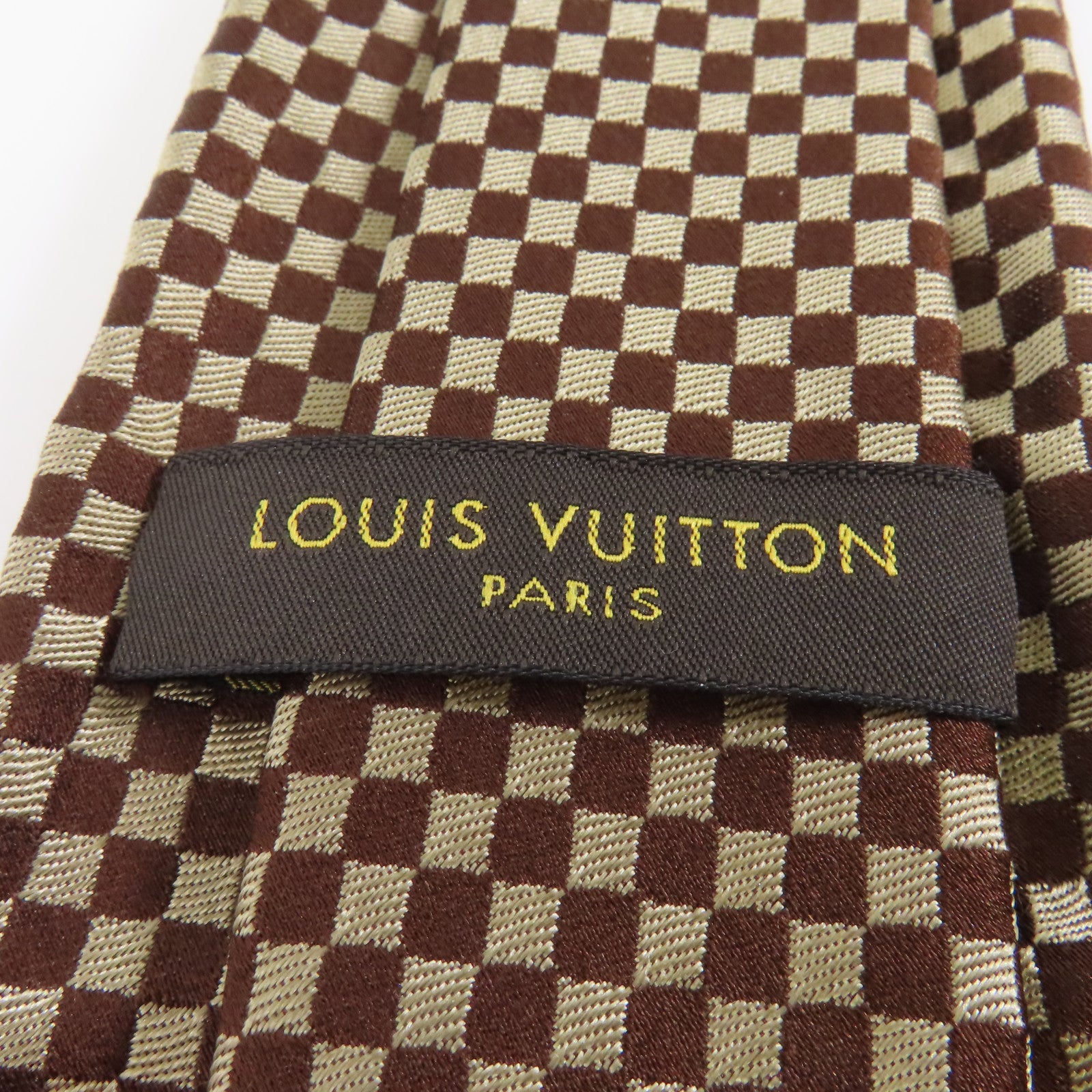LOUIS VUITTON 絲質Necktie領帶啡色