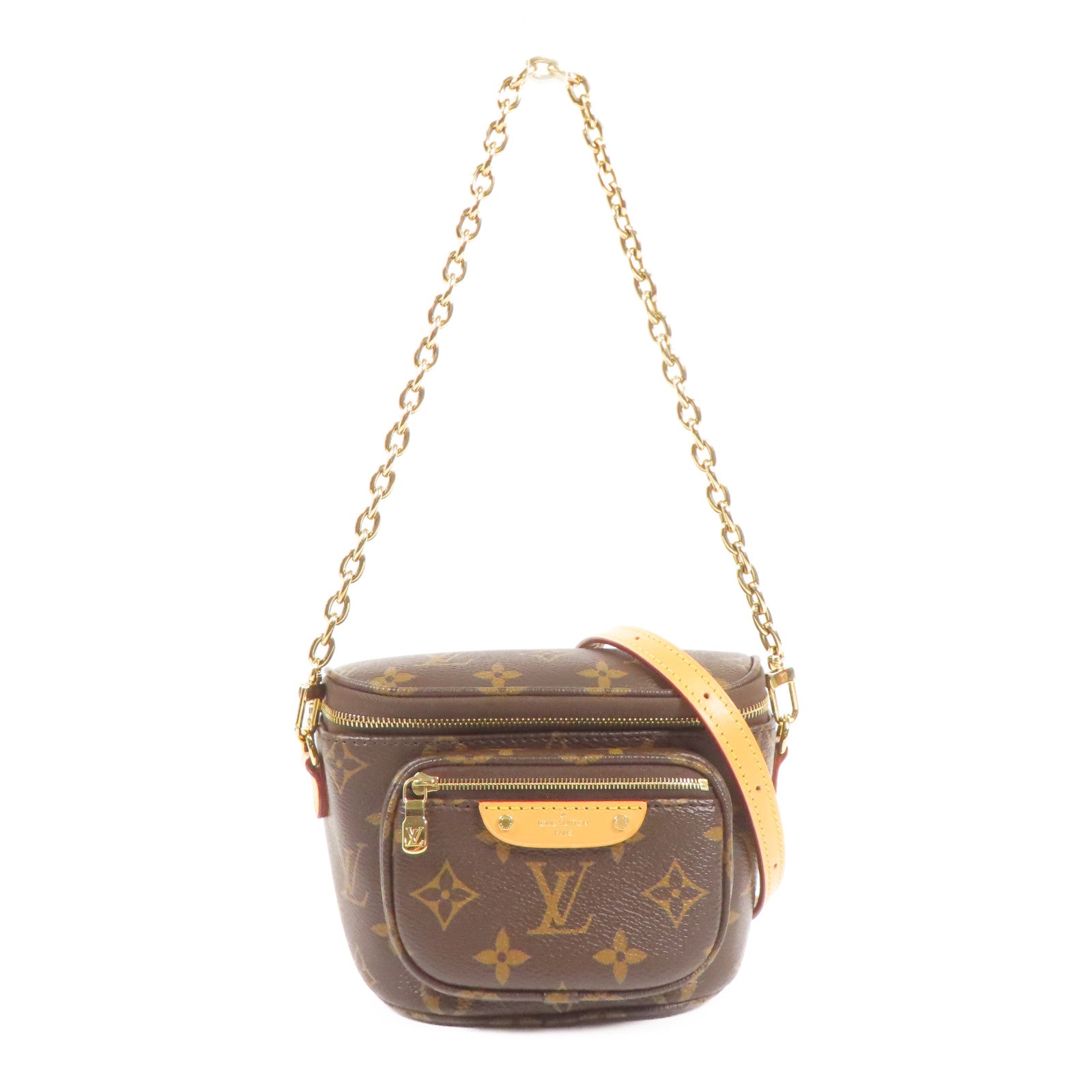 LOUIS VUITTON Monogram Mini Bumbag金扣手挽肩背兩用袋