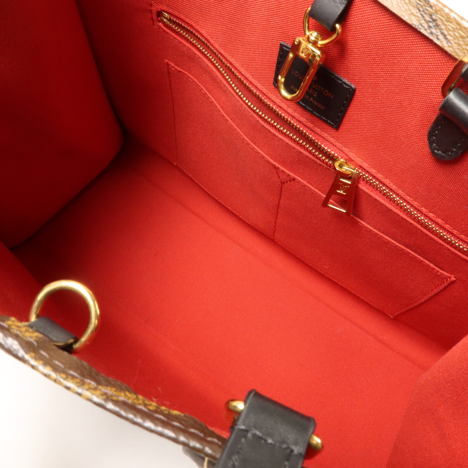 LOUIS VUITTON Monogram Giant On The Go MM手挽肩背兩用袋