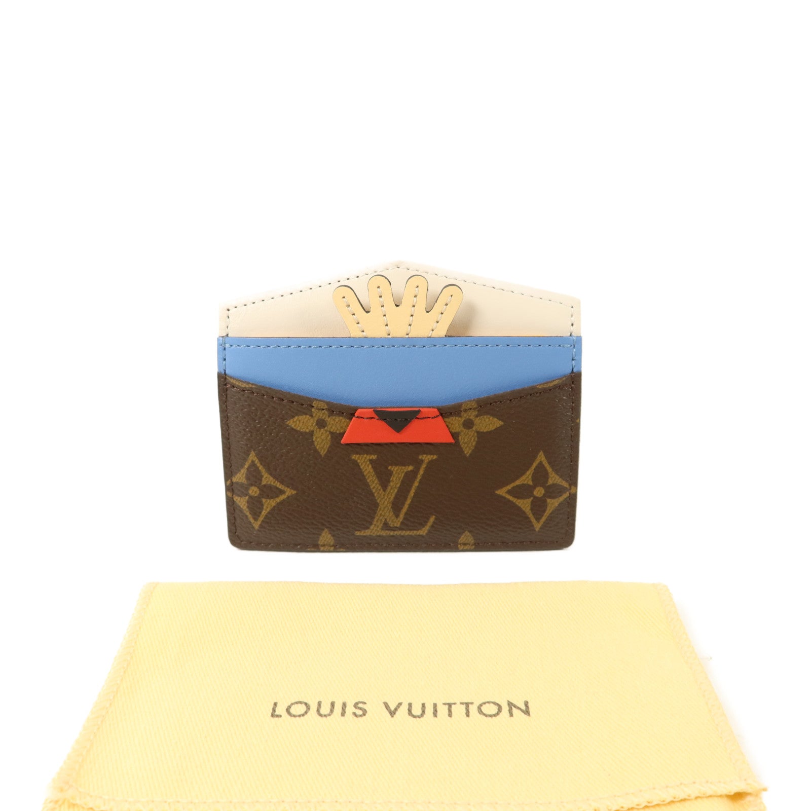 LOUIS VUITTON Monogram Tribal Mask Card Holder卡片套