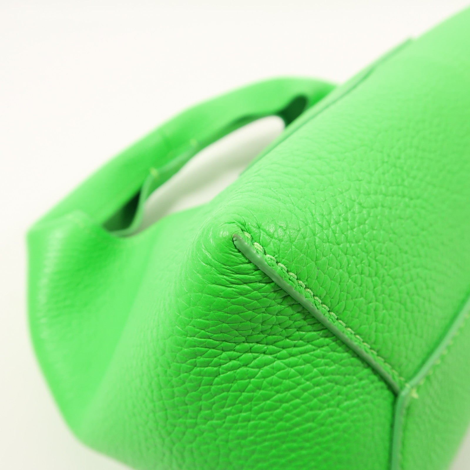 MARC JACOBS SHW Mini Sack Hand Bag Calfskin Leather Green