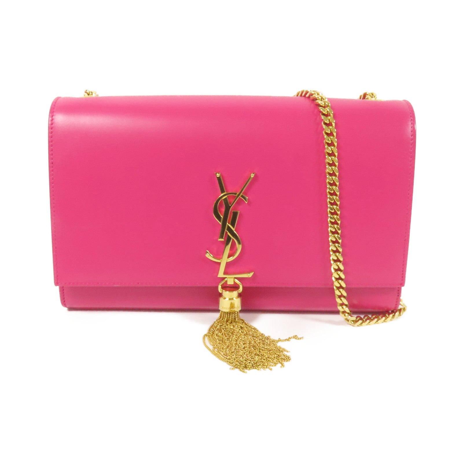 SAINT LAURENT 牛皮皮革Kate金扣鏈帶肩背袋