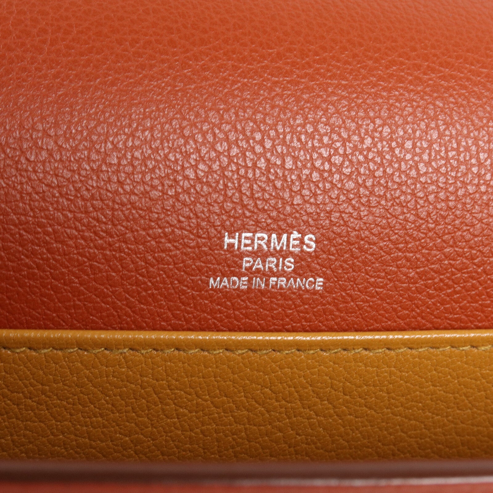 HERMES Evercolor皮革Mini Roulis肩背袋Brique/Caramel