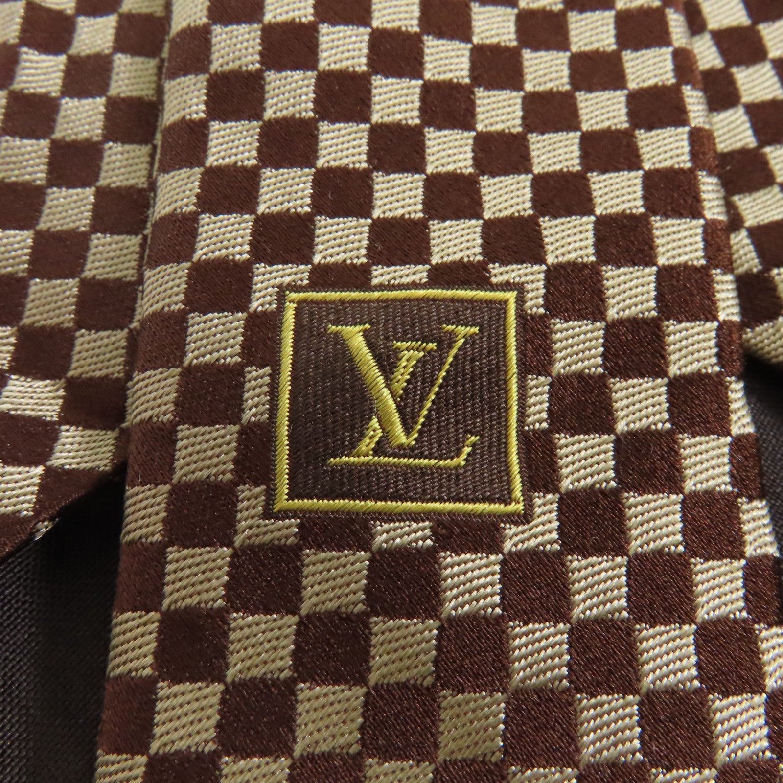 LOUIS VUITTON 絲質Necktie領帶啡色