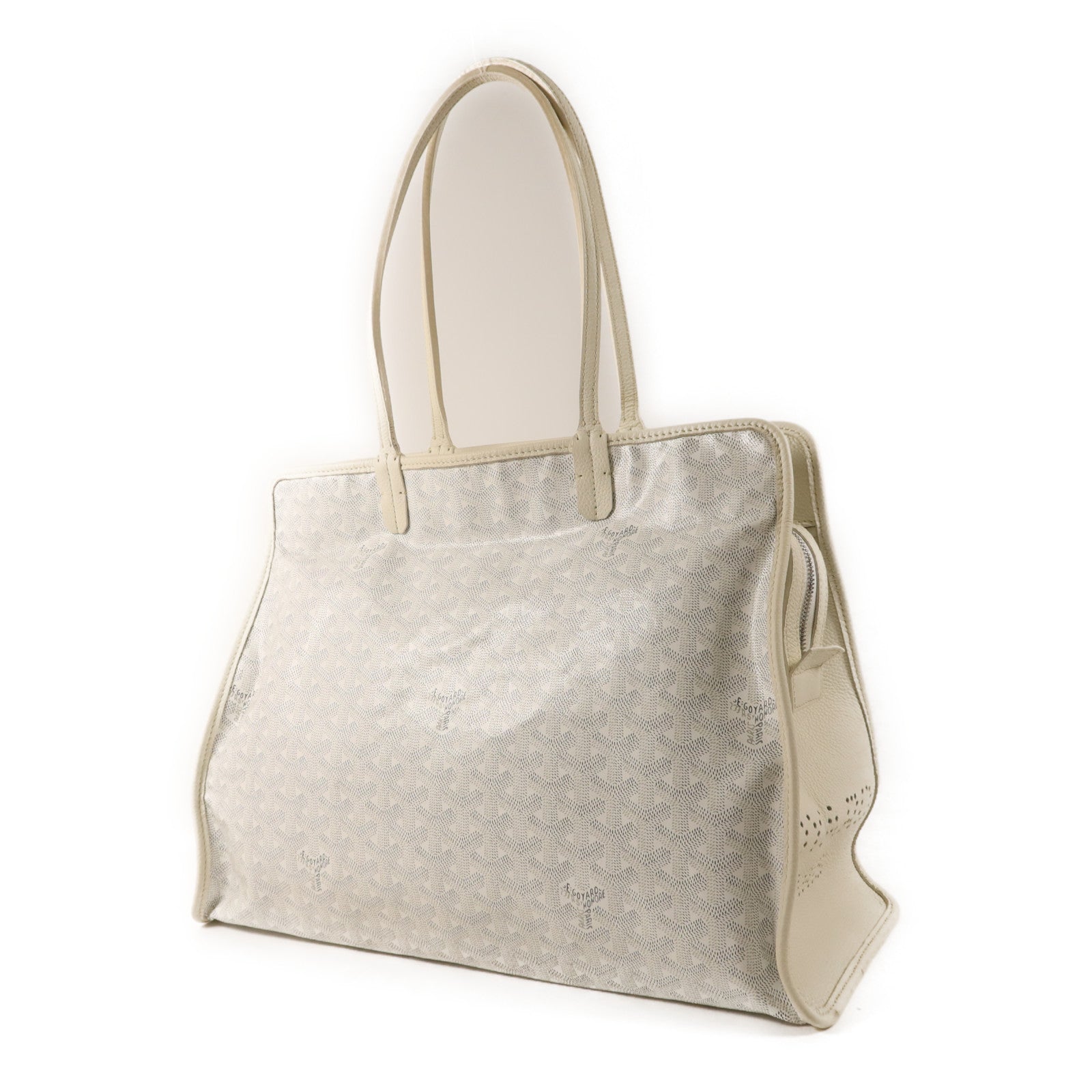 GOYARD 牛皮皮革Sac Hardy PM銀扣手挽袋