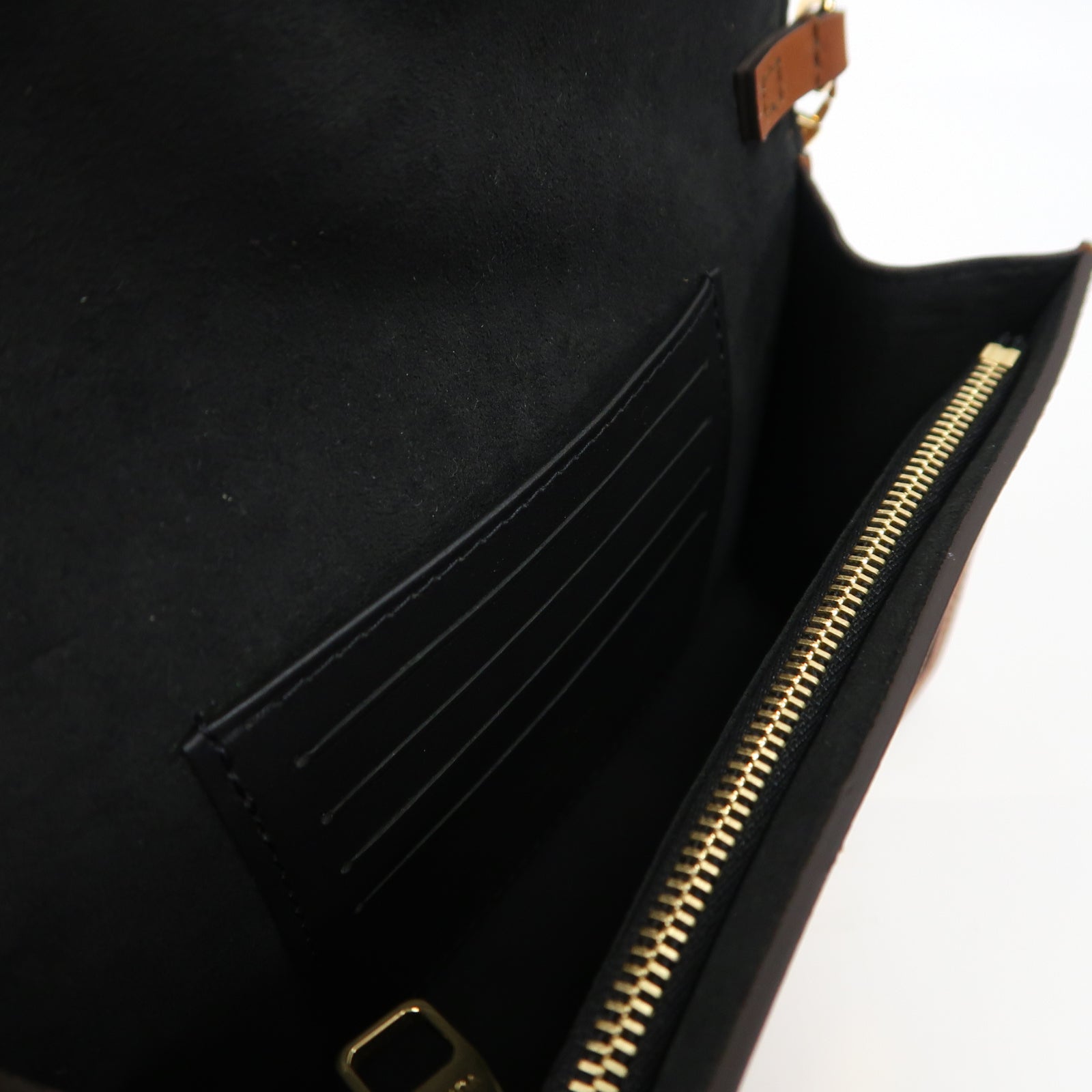 LOUIS VUITTON 【激減優惠】Monogram Dauphine Chain Wallet金扣鏈帶肩背袋啡色