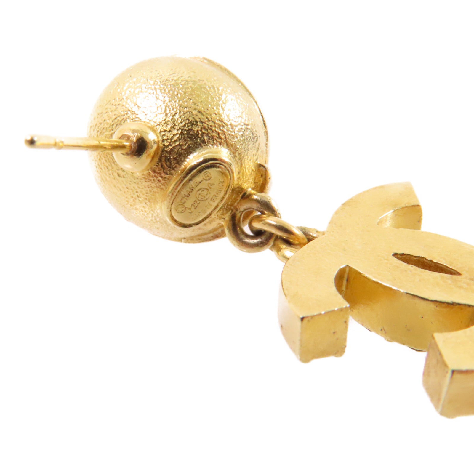CHANEL 【激減優惠】金屬/PVC CC Earrings耳環