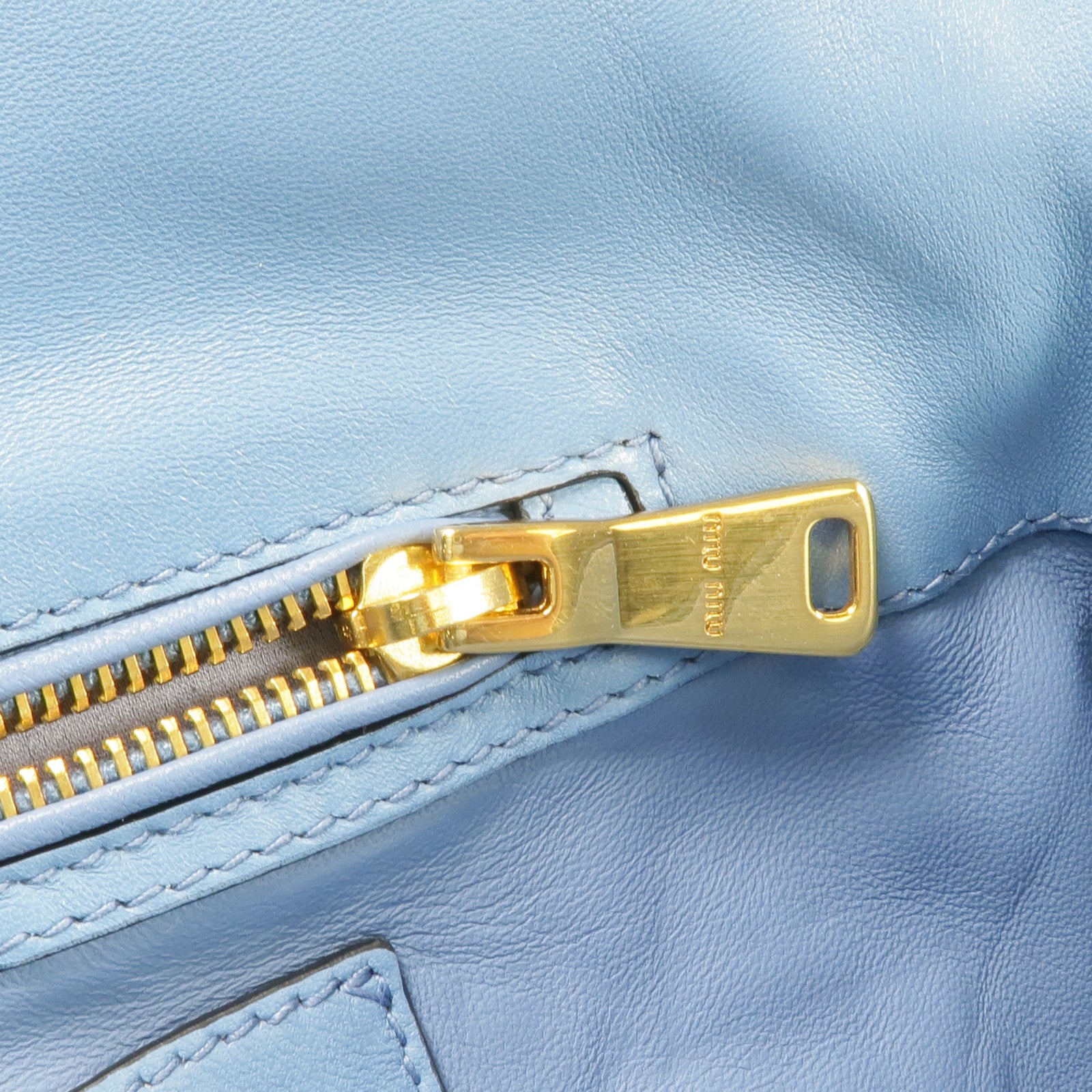 Miu Miu 【激減優惠】羊皮皮革Chain Shoulder Bag金扣鏈帶肩背袋